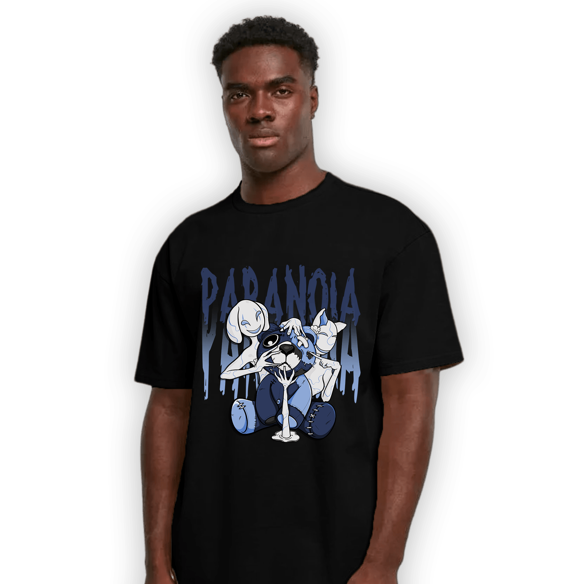 Midnight Navy 5s T Shirt Match Paranoia BER - NastyJamz