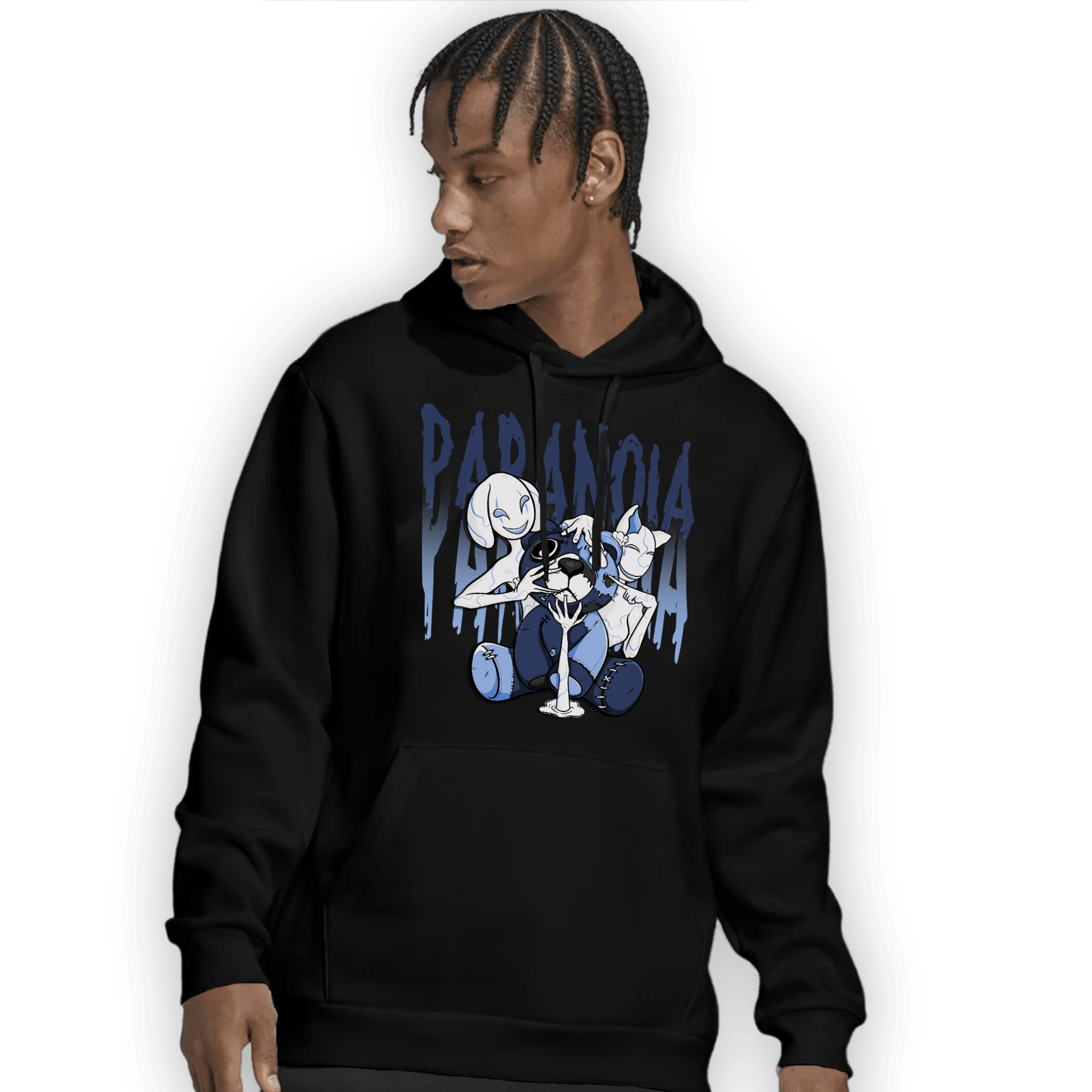 Midnight Navy 5s Hoodie Match Paranoia BER - NastyJamz