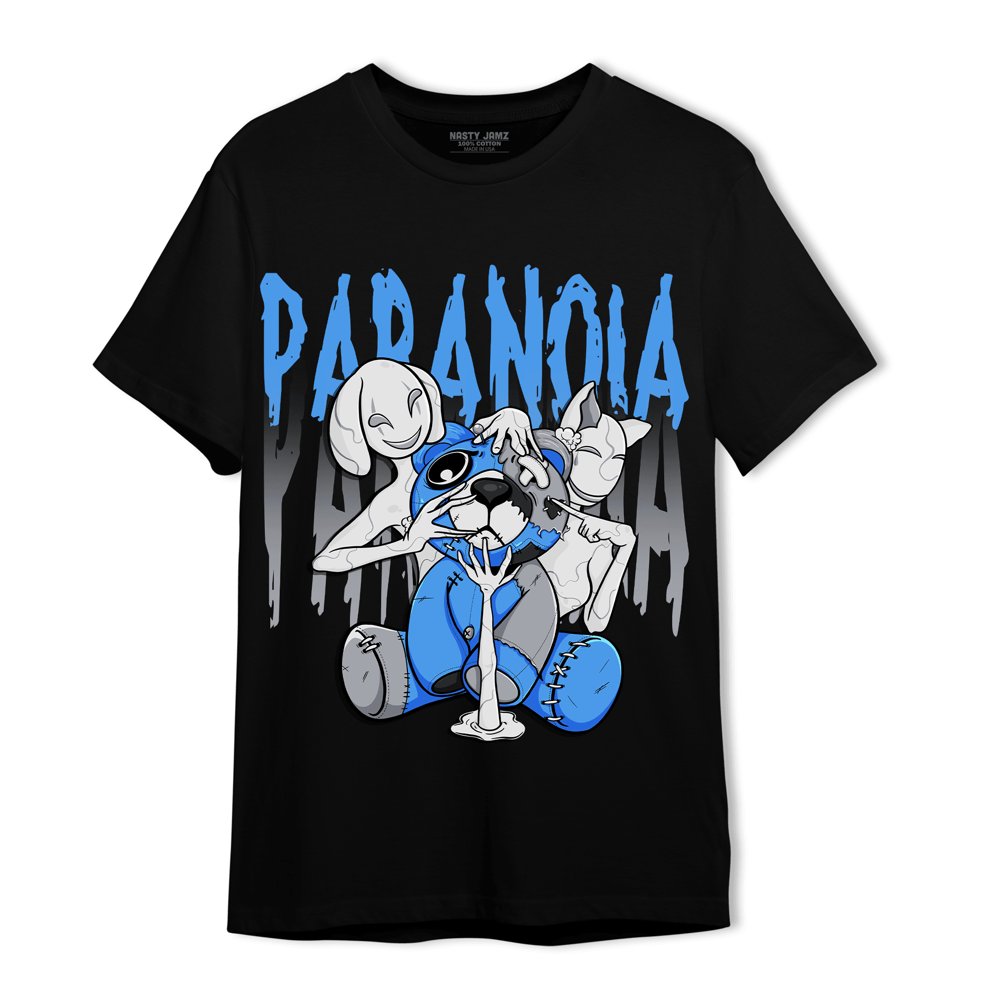 University Blue 5s T Shirt Match Paranoia BER - NastyJamz