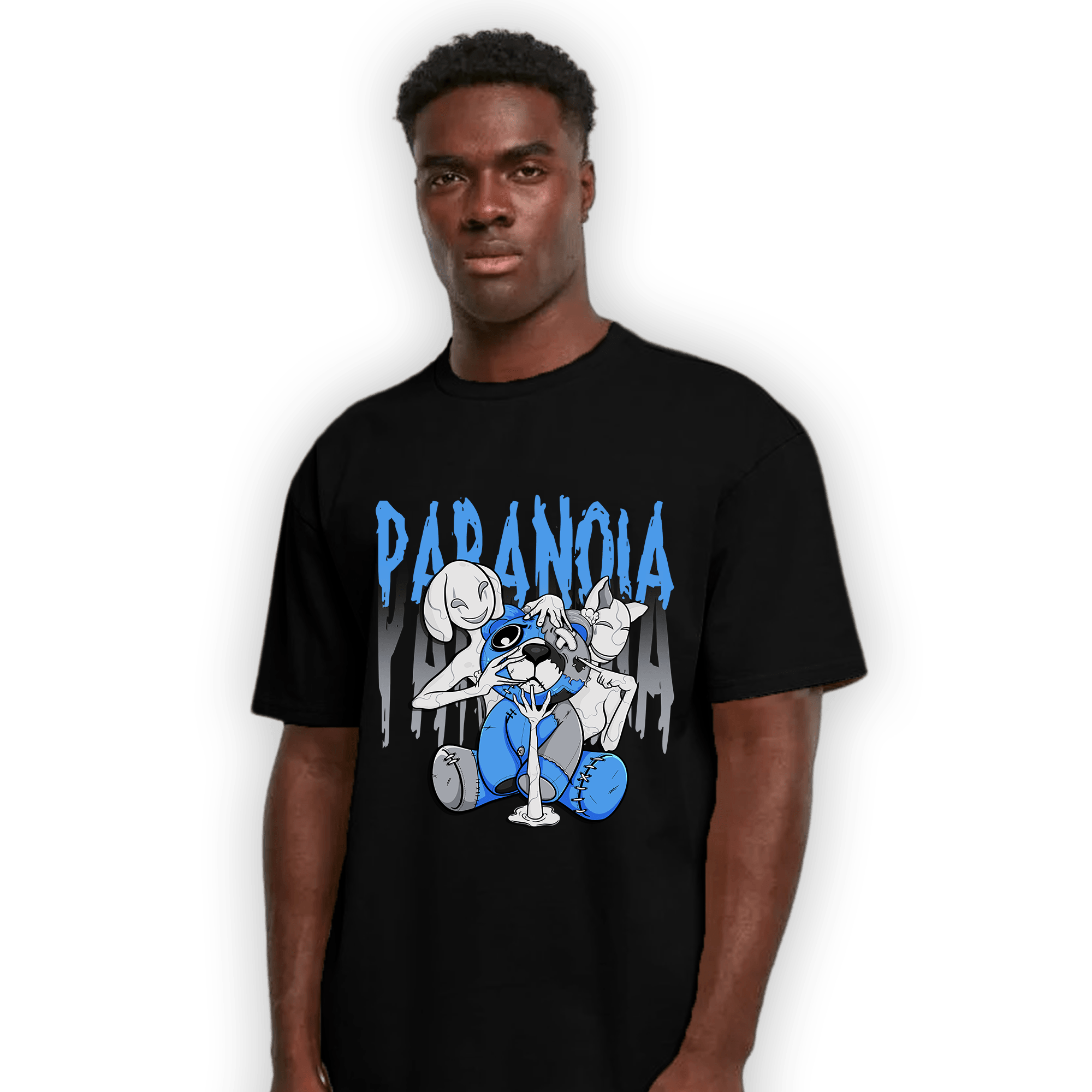 University Blue 5s T Shirt Match Paranoia BER - NastyJamz
