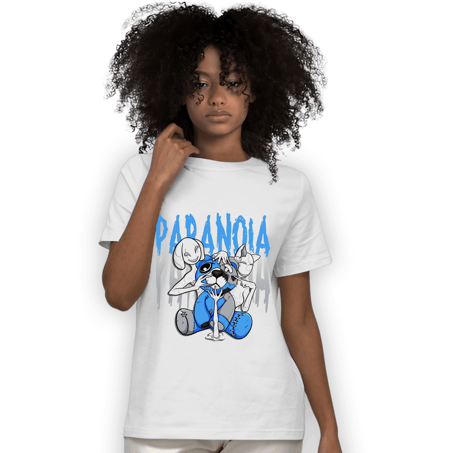 University Blue 5s T Shirt Match Paranoia BER - NastyJamz
