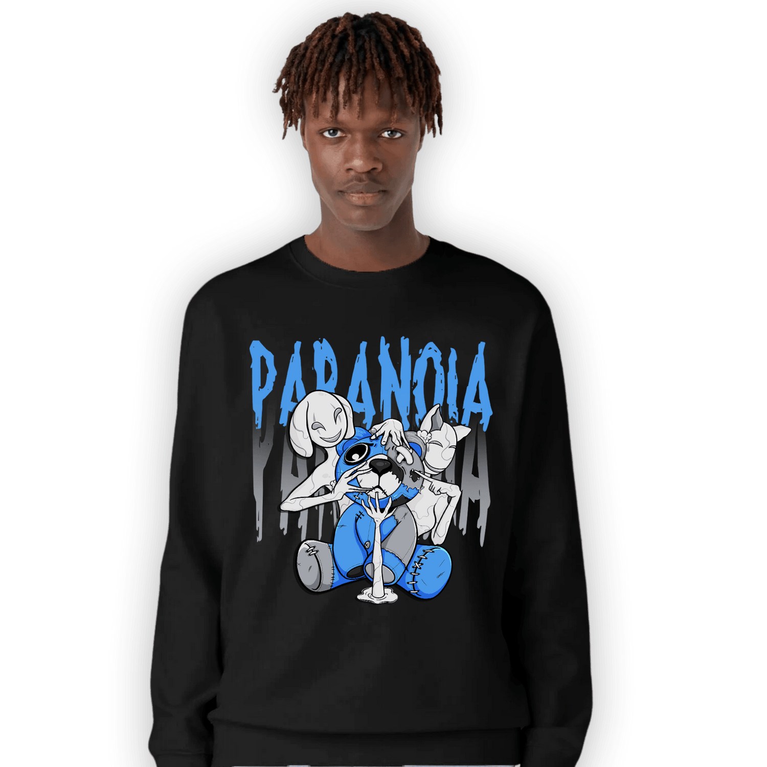 University Blue 5s Sweatshirt Match Paranoia BER - NastyJamz