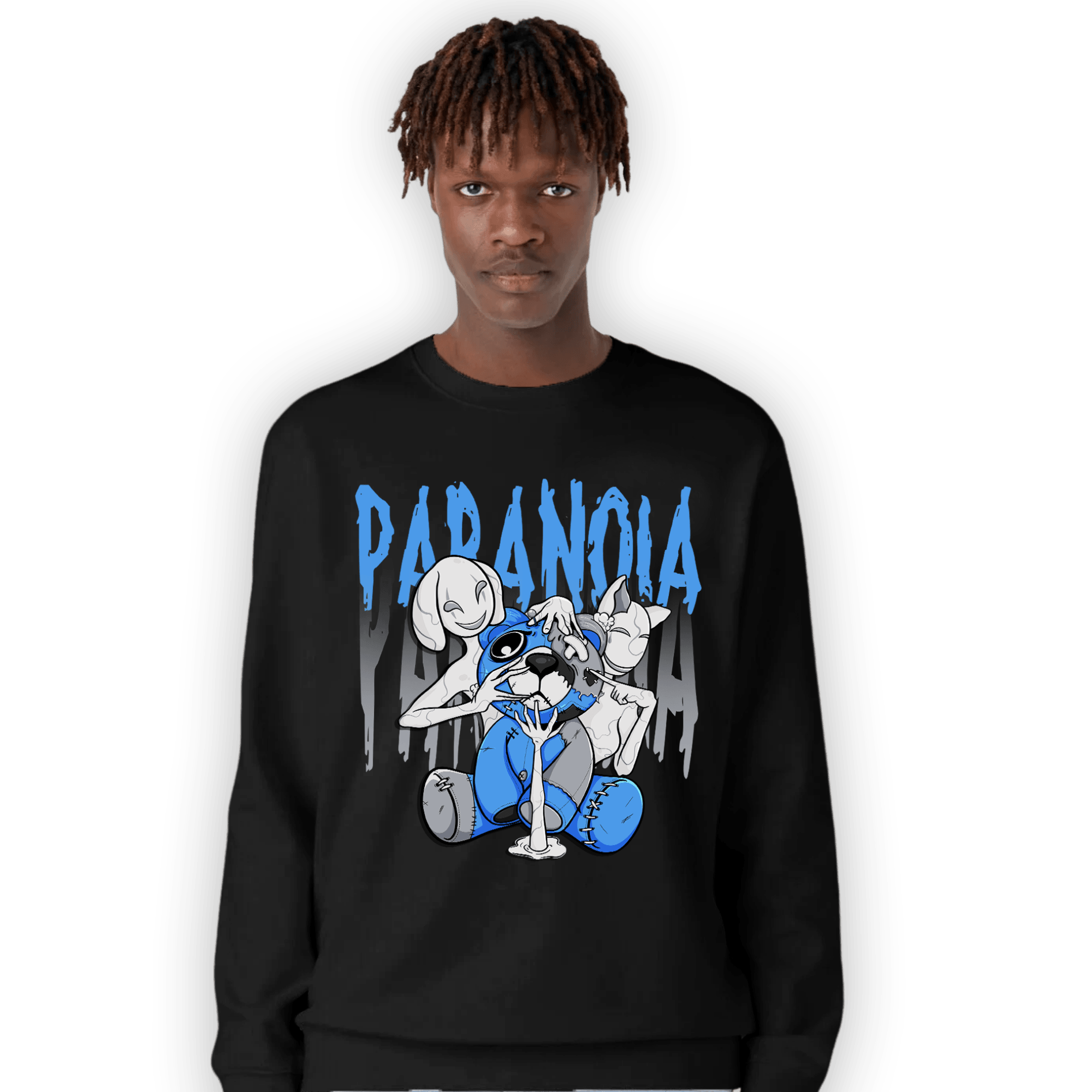 University Blue 5s Sweatshirt Match Paranoia BER - NastyJamz