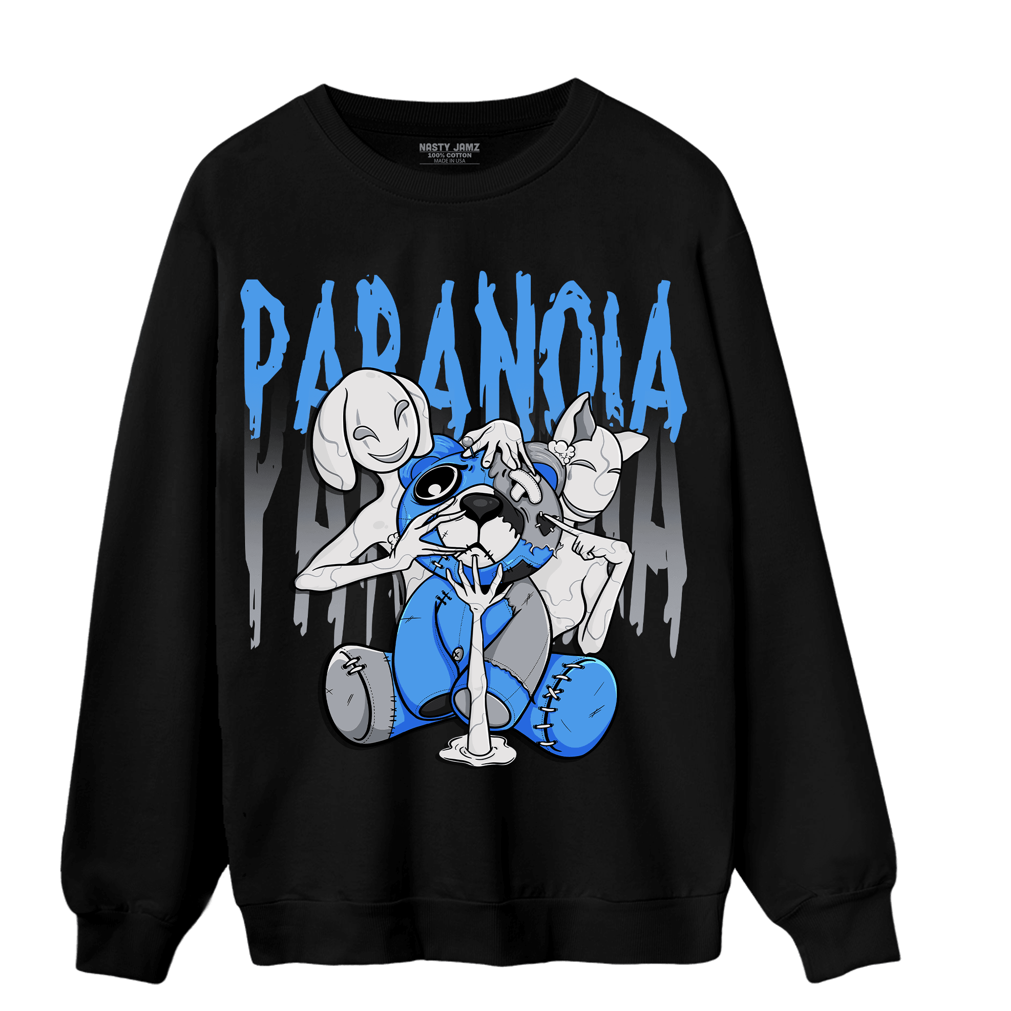 University Blue 5s Sweatshirt Match Paranoia BER - NastyJamz