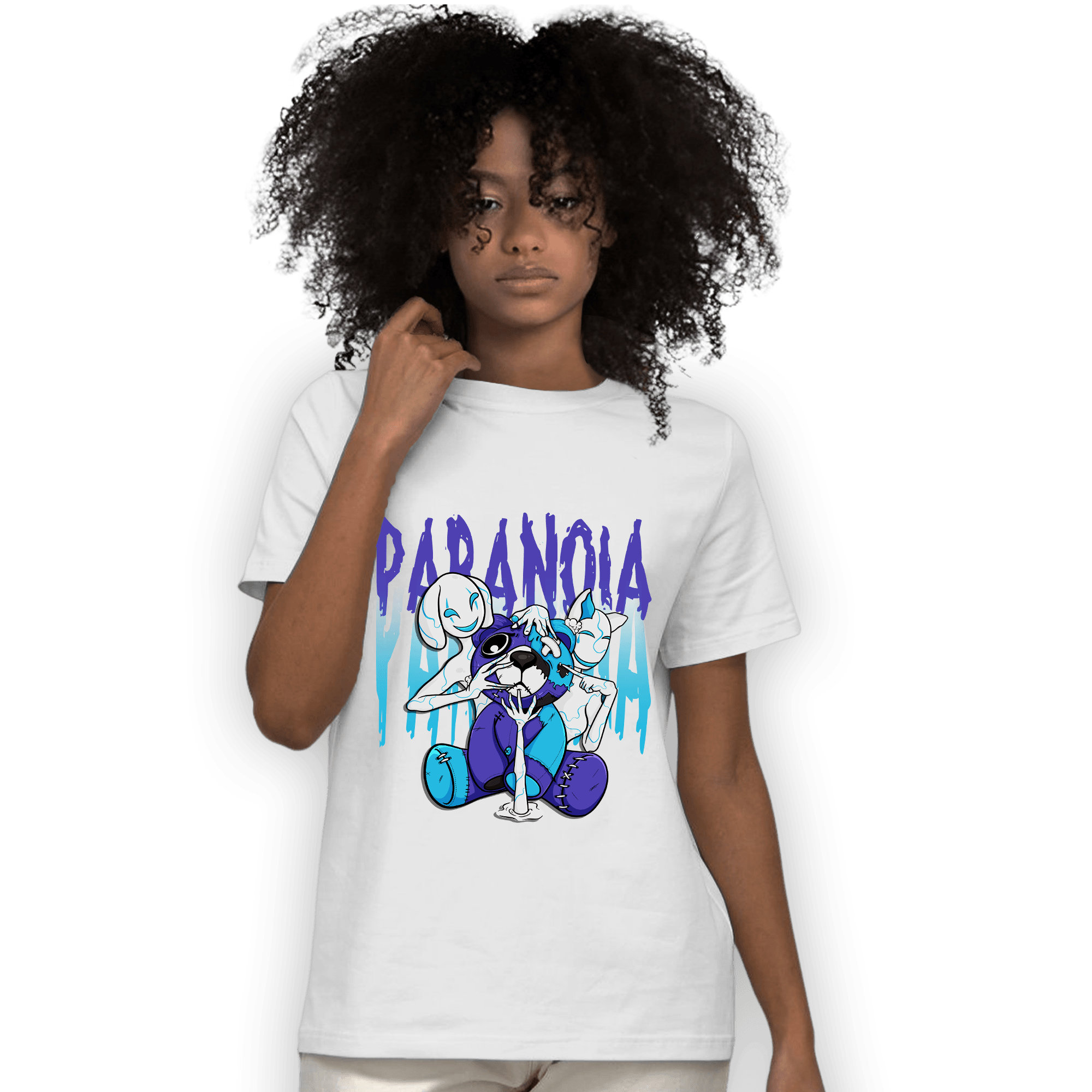 Aqua 6s T Shirt Match Paranoia BER - NastyJamz