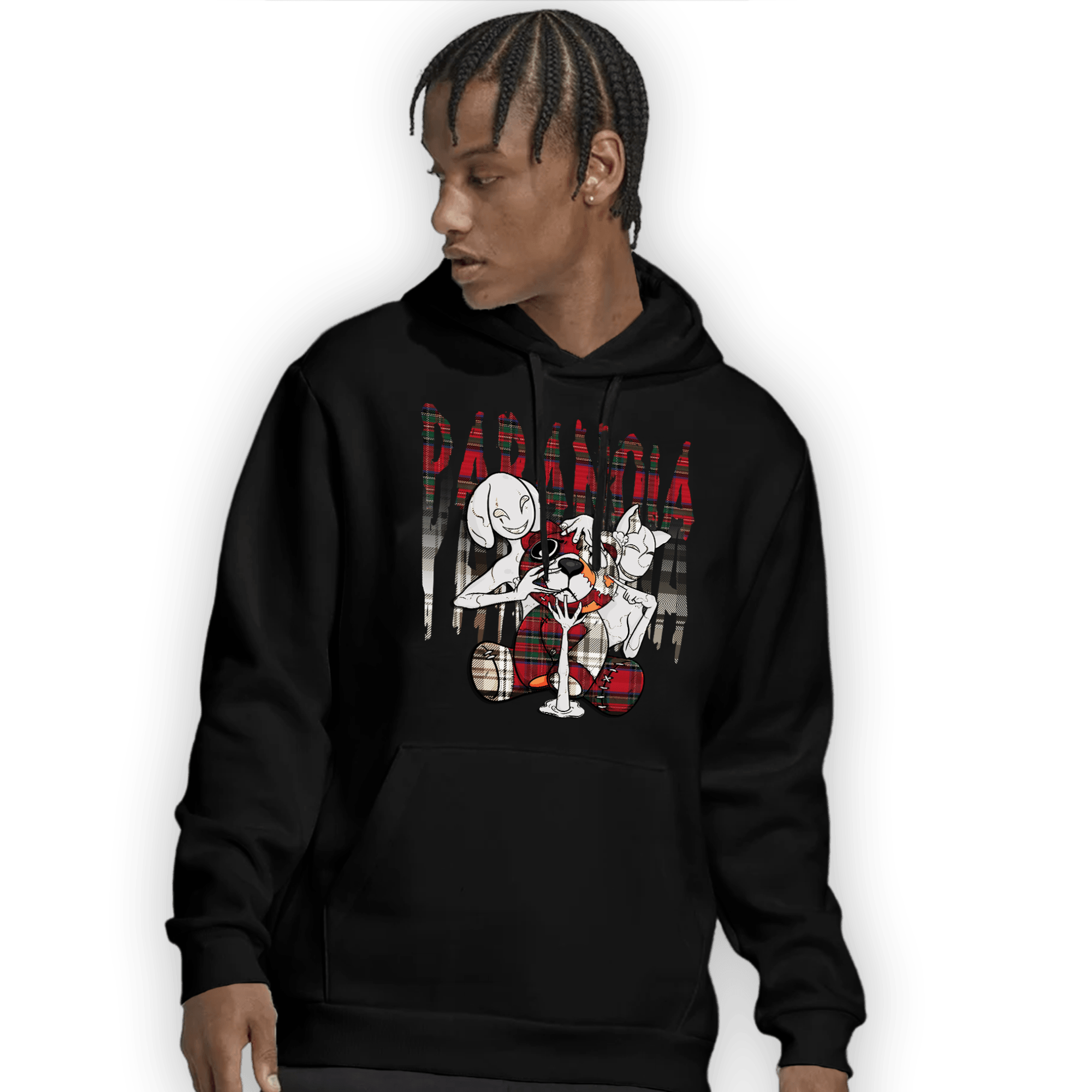 Plaid 5s Hoodie Match Paranoia BER - NastyJamz