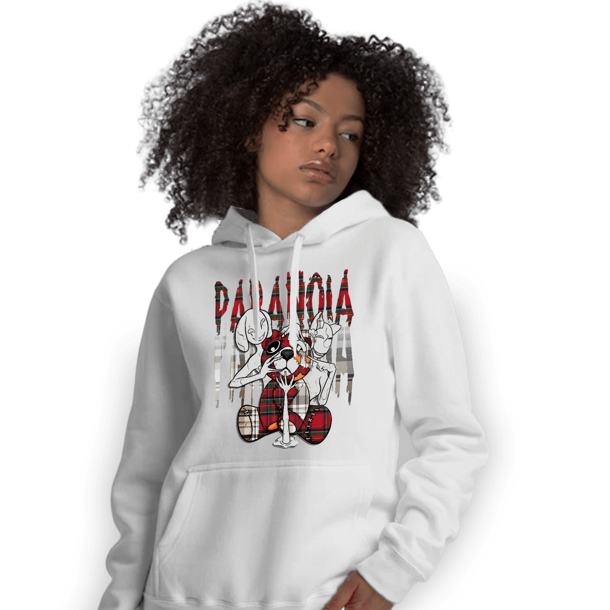 Plaid 5s Hoodie Match Paranoia BER - NastyJamz