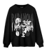 Black White 14s Sweatshirt Match Paranoia BER - NastyJamz