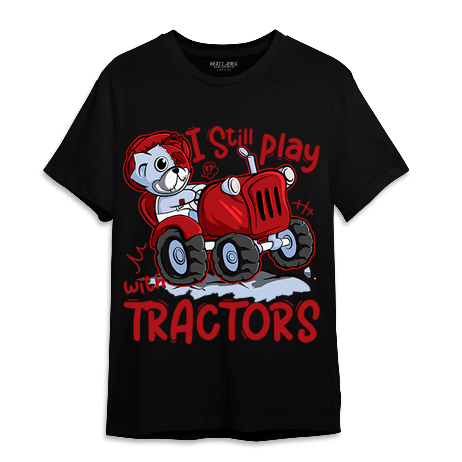 Cherry 11s T Shirt Match Play With Tractors BER - NastyJamz
