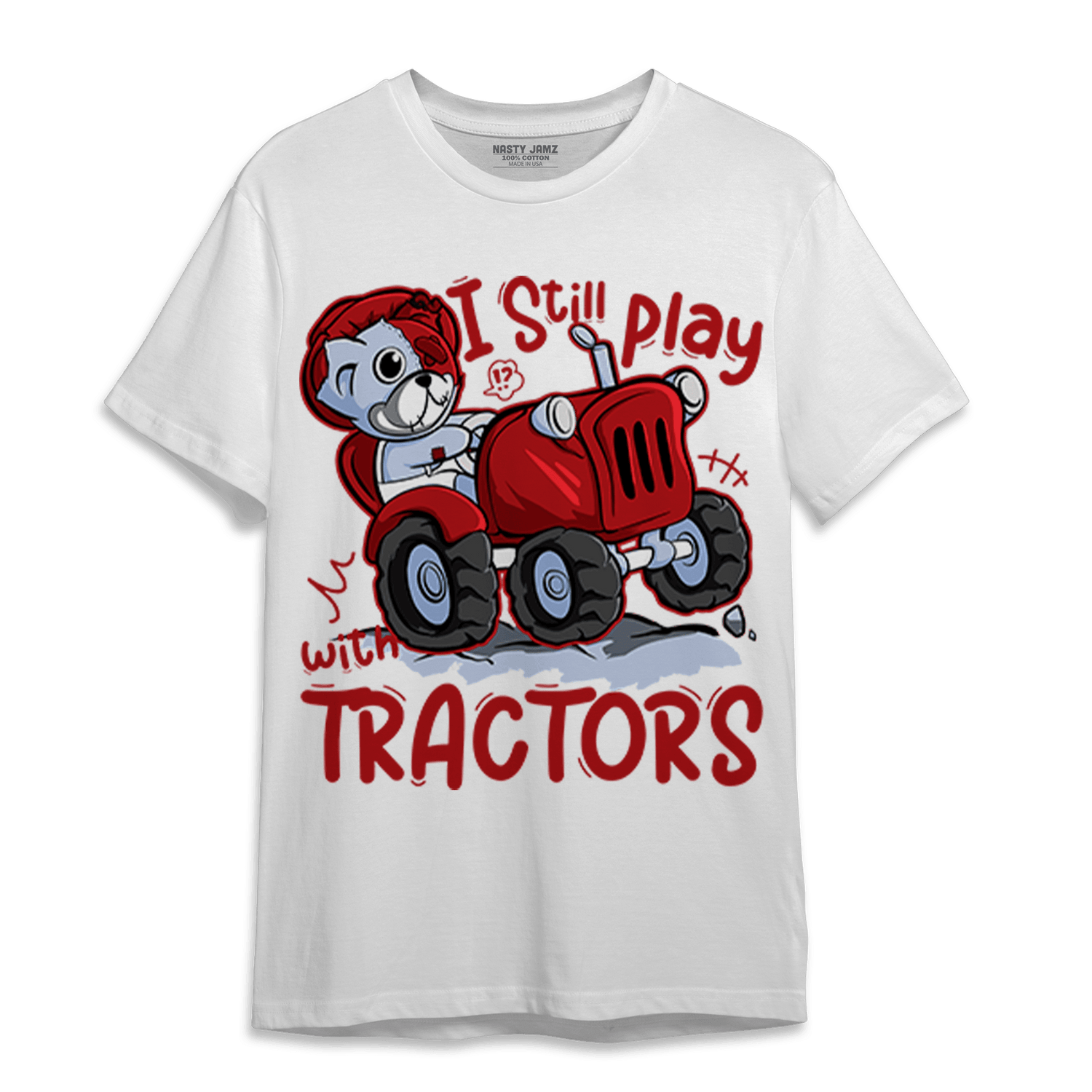 Cherry 11s T Shirt Match Play With Tractors BER - NastyJamz