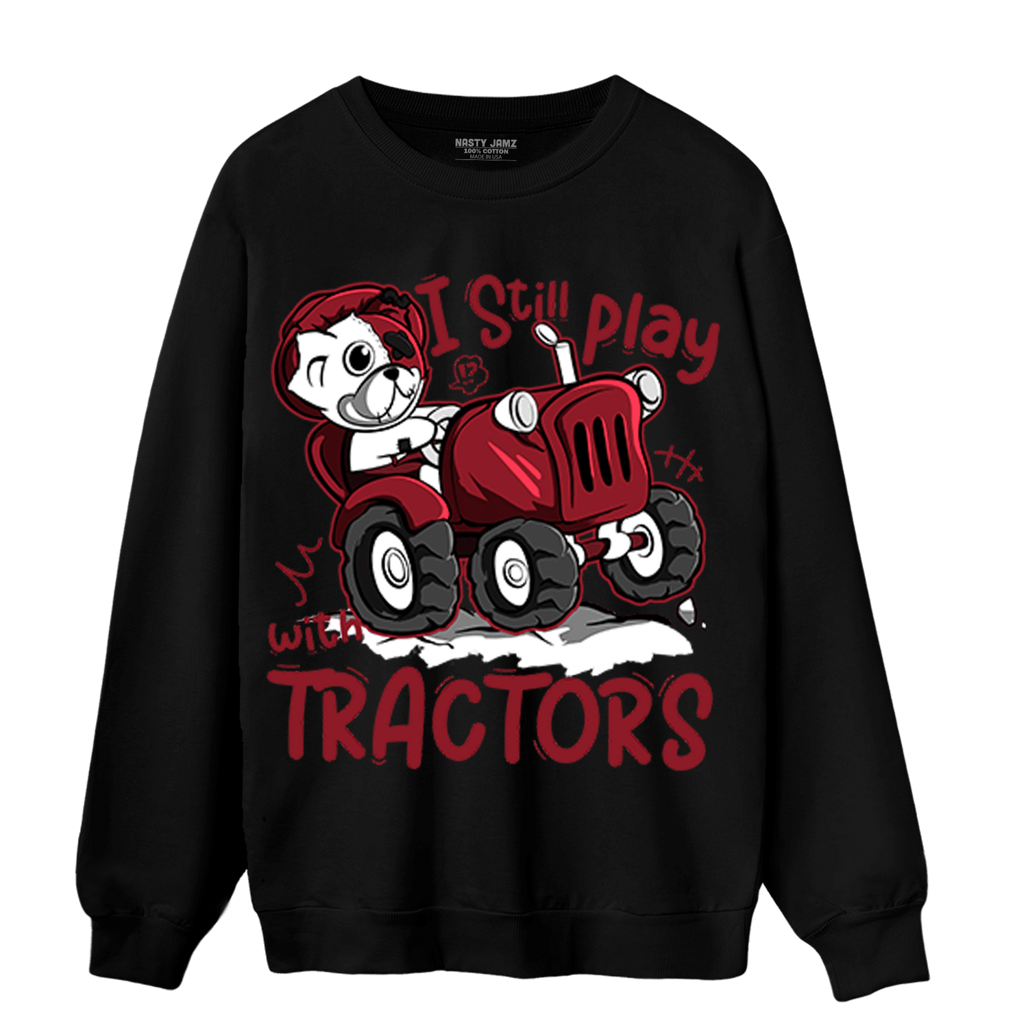 Cherry 12s Sweatshirt Match Play With Tractors BER - NastyJamz