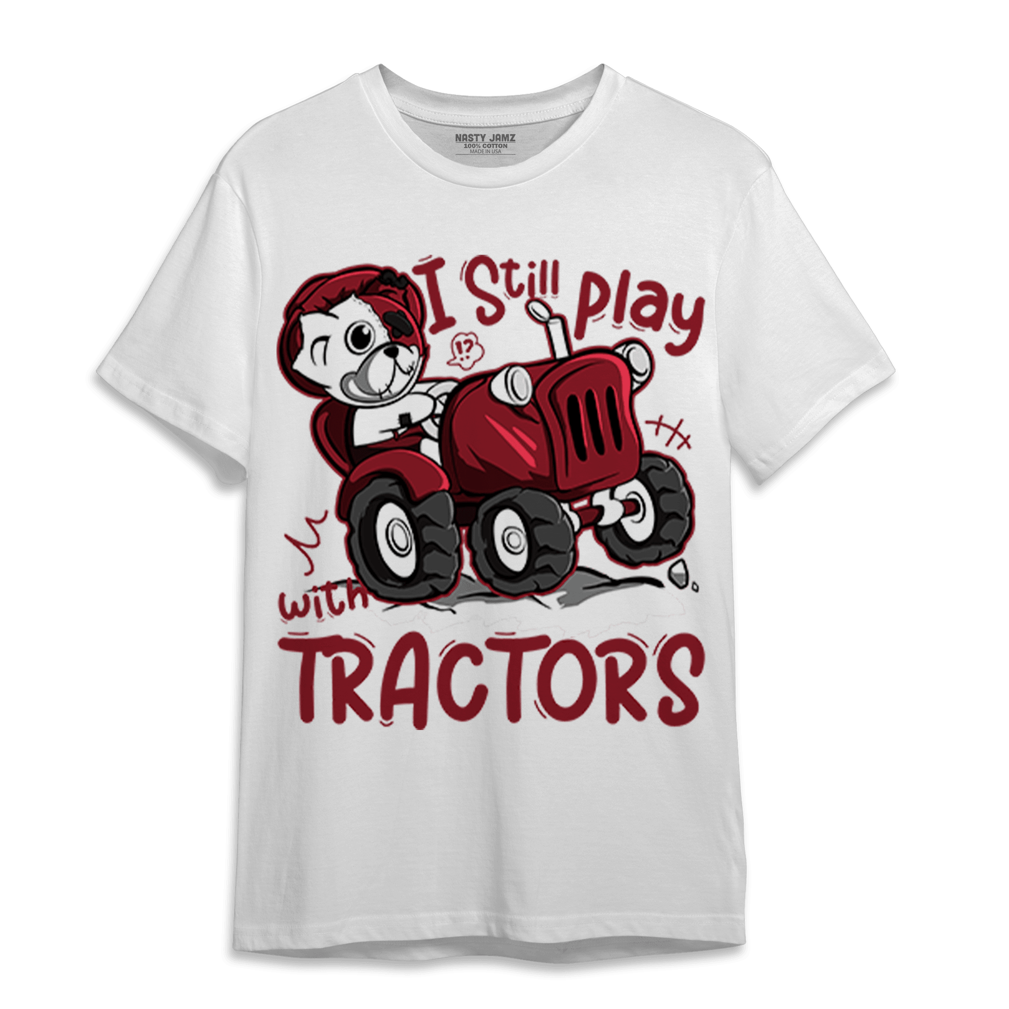 Cherry 12s T Shirt Match Play With Tractors BER - NastyJamz