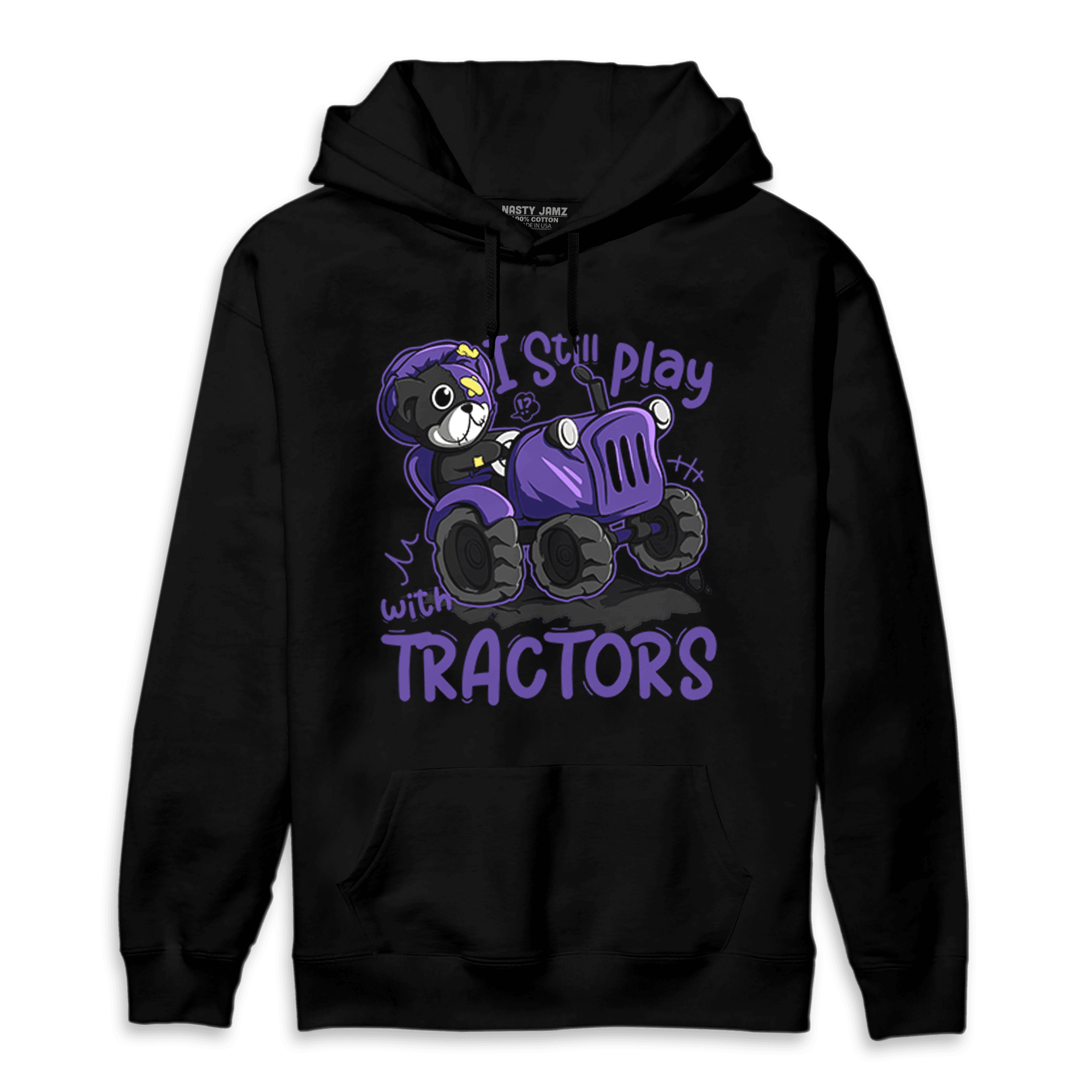 Field Purple 12s Hoodie Match Play With Tractors BER - NastyJamz