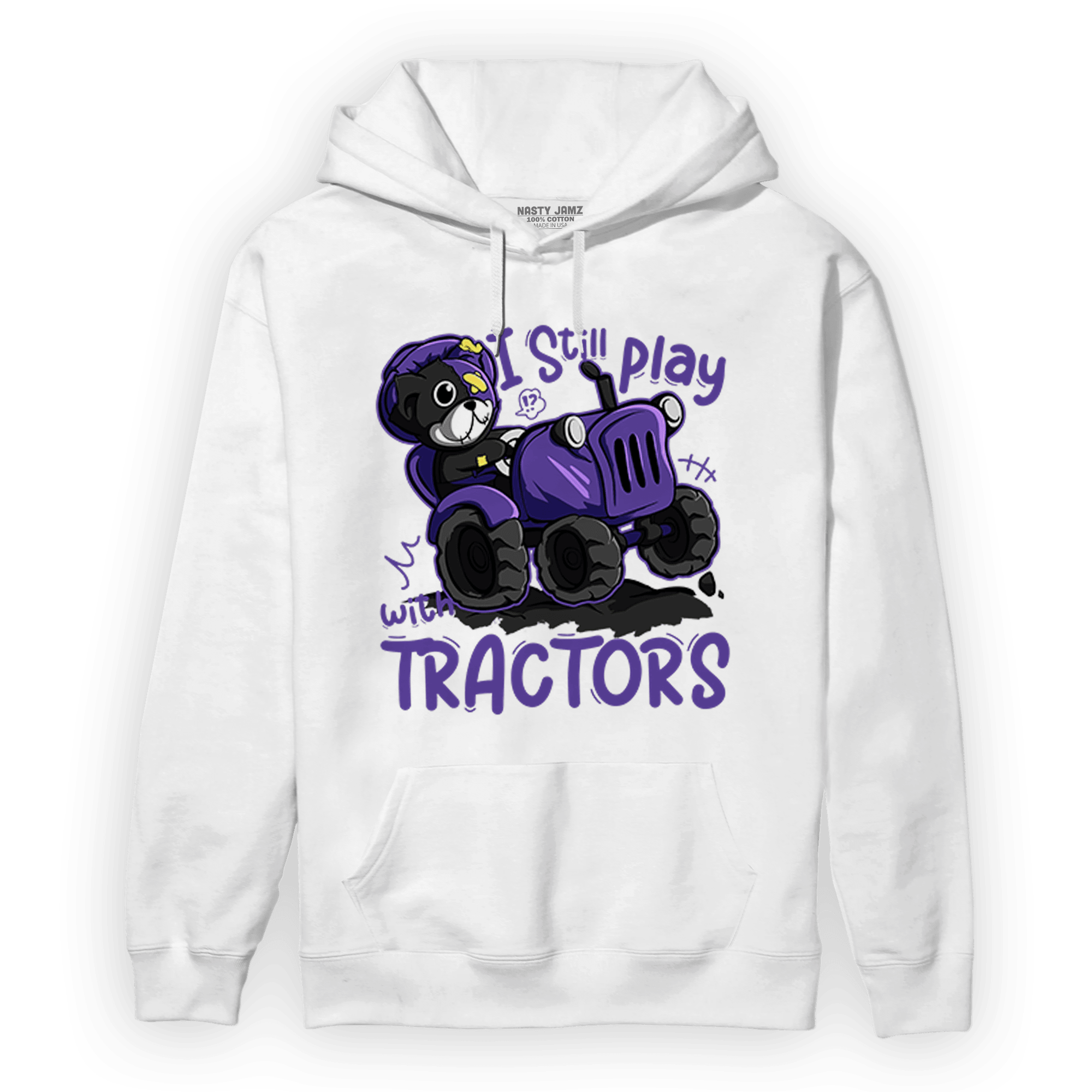 Field Purple 12s Hoodie Match Play With Tractors BER - NastyJamz