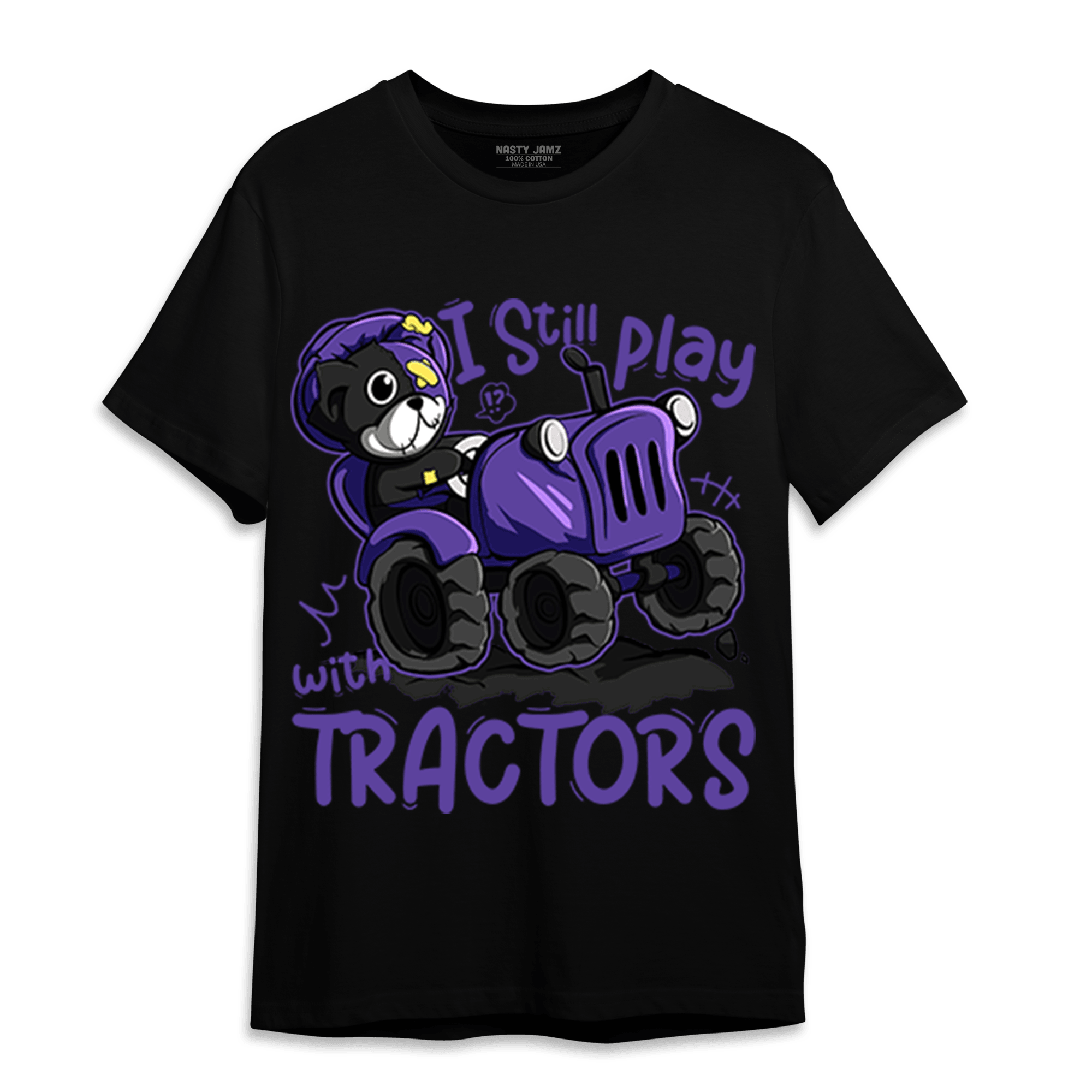 Field Purple 12s T Shirt Match Play With Tractors BER - NastyJamz