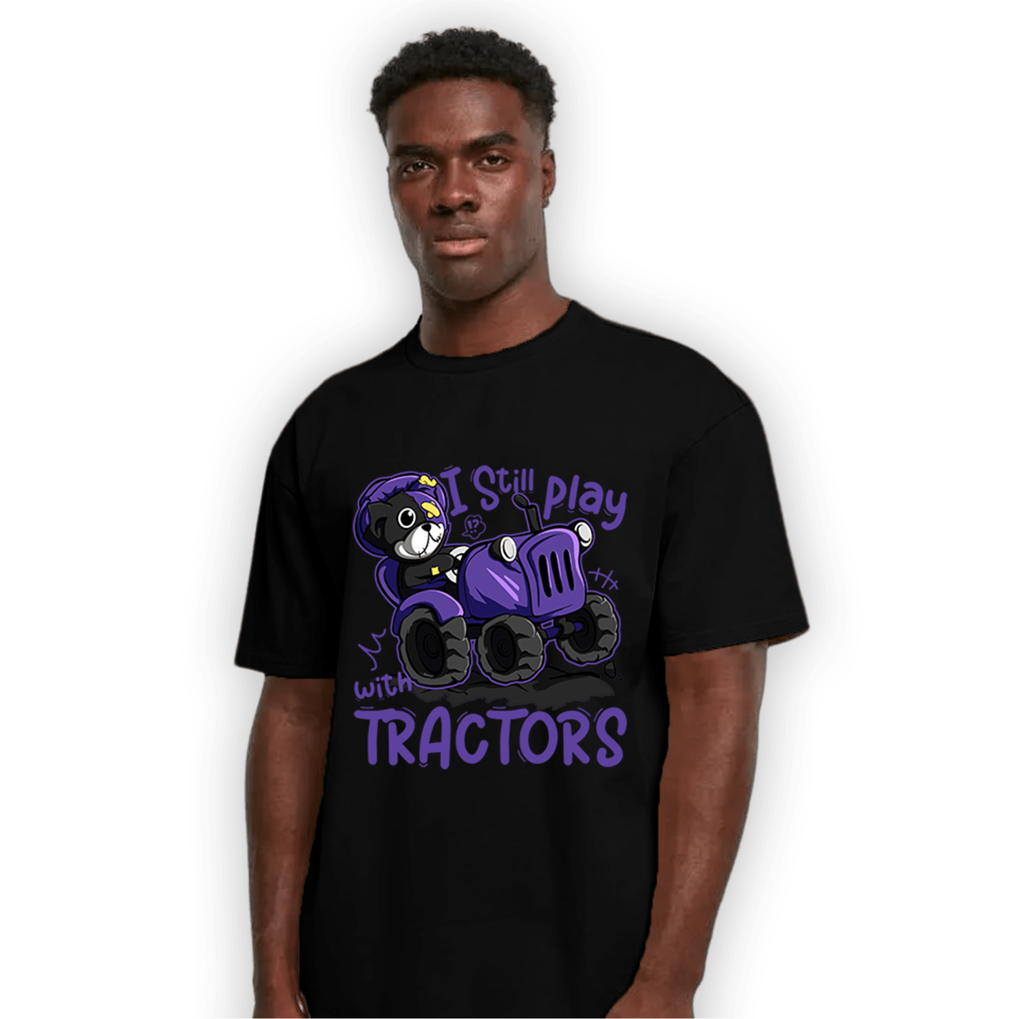 Field Purple 12s T Shirt Match Play With Tractors BER - NastyJamz