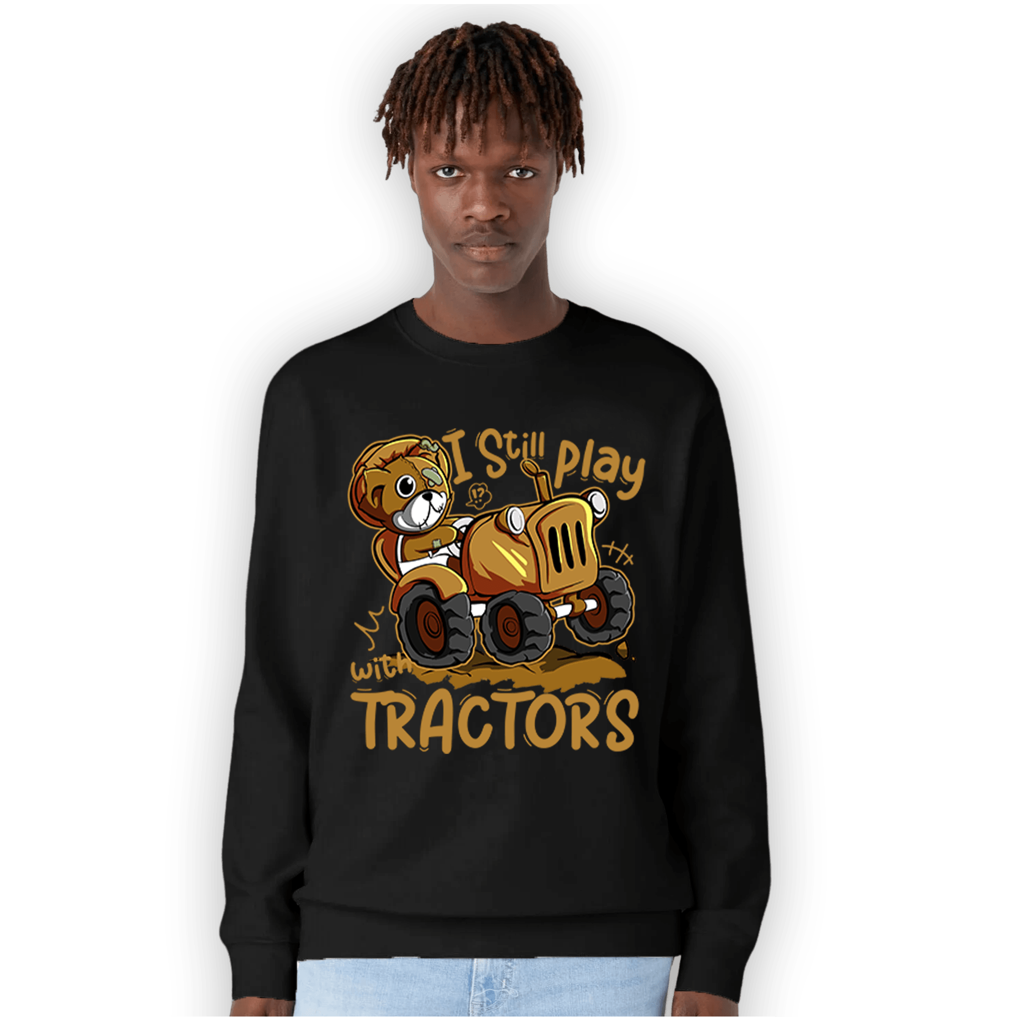 Wheat 13s Sweatshirt Match Play With Tractors BER - NastyJamz