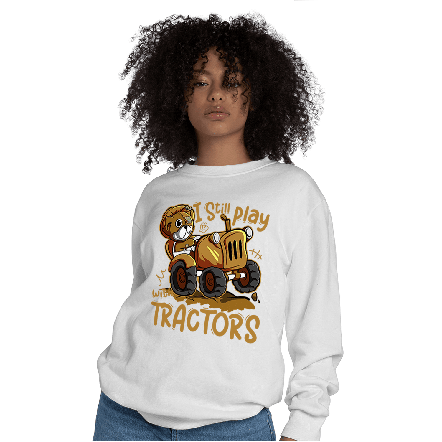 Wheat 13s Sweatshirt Match Play With Tractors BER - NastyJamz