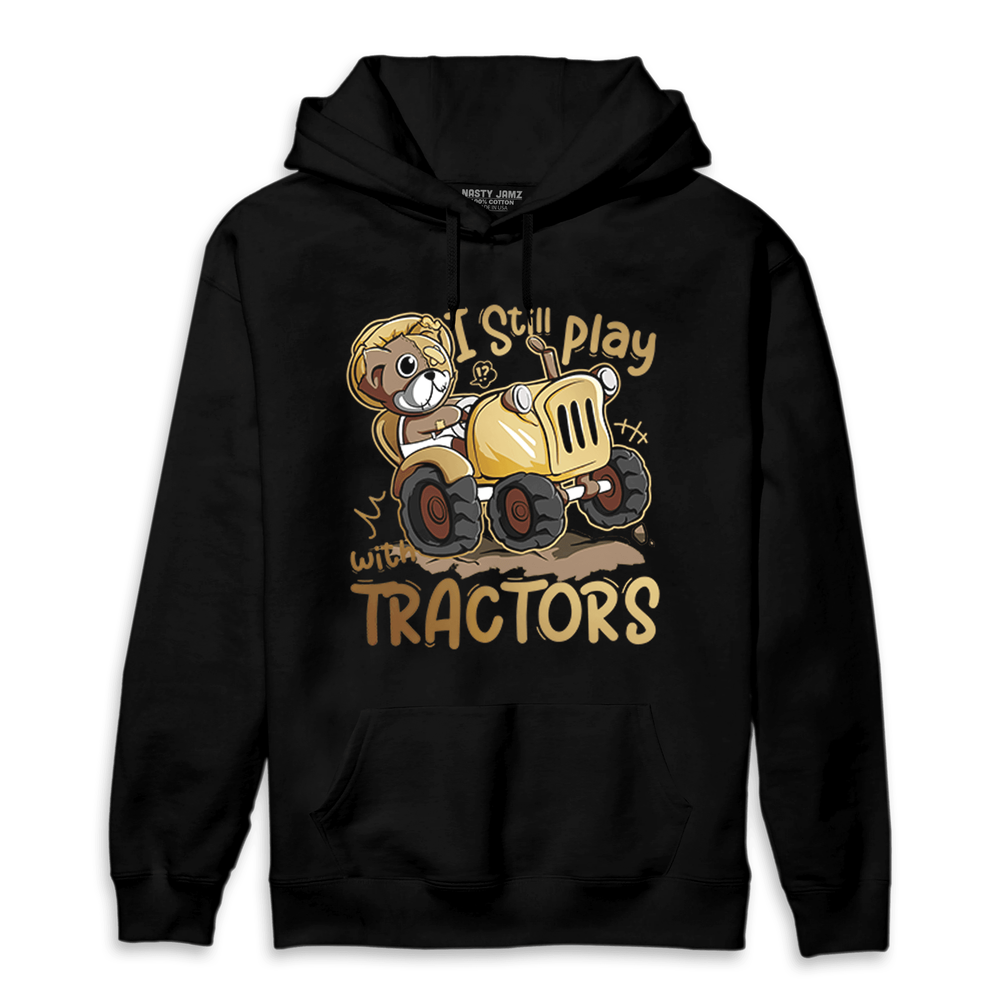 High OG Metallic Gold 1s Hoodie Match Play With Tractors BER - NastyJamz