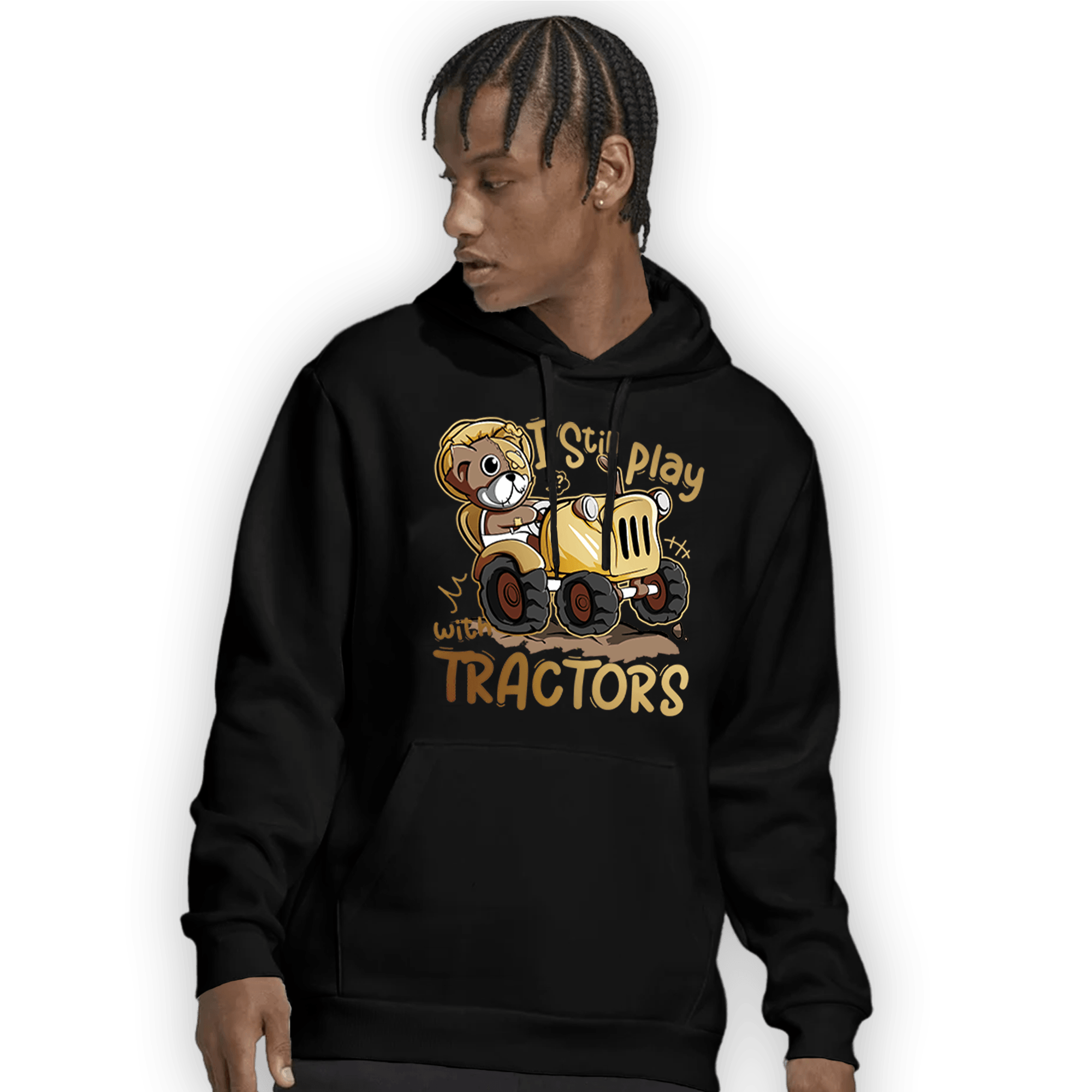High OG Metallic Gold 1s Hoodie Match Play With Tractors BER - NastyJamz
