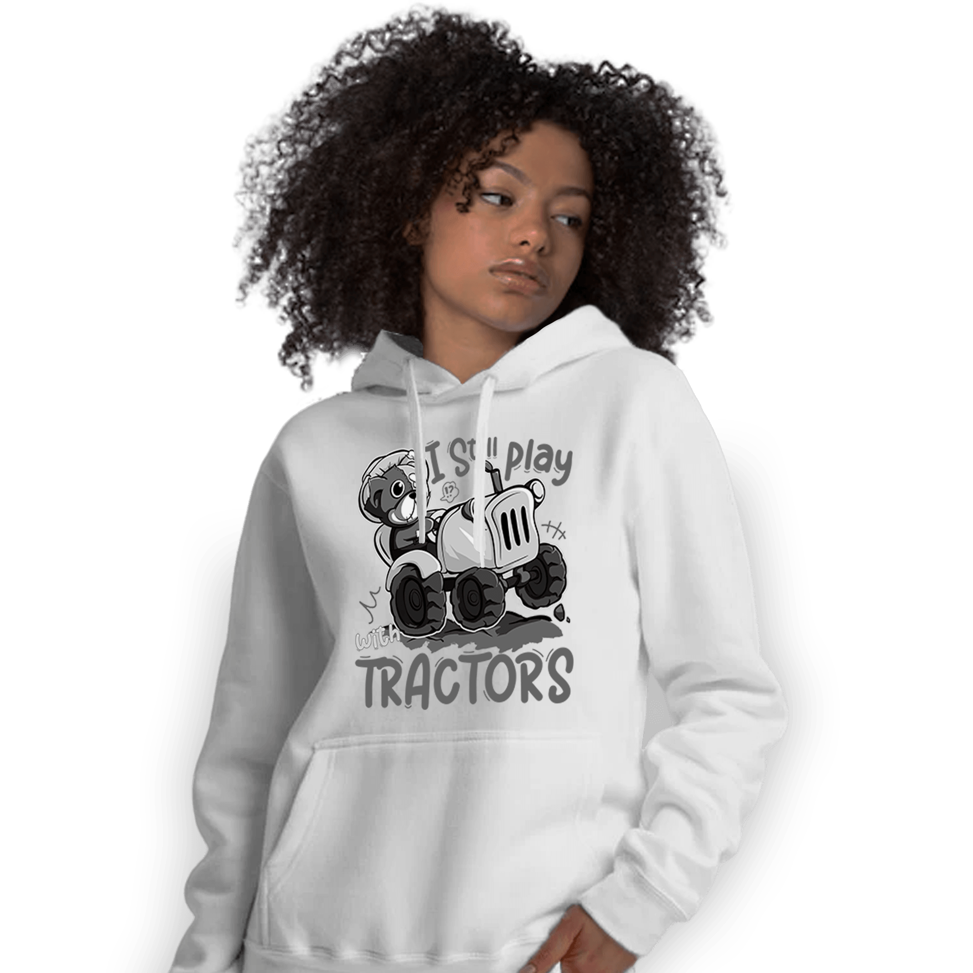 Retro High OG Black White 1s Hoodie Match Play With Tractors BER - NastyJamz