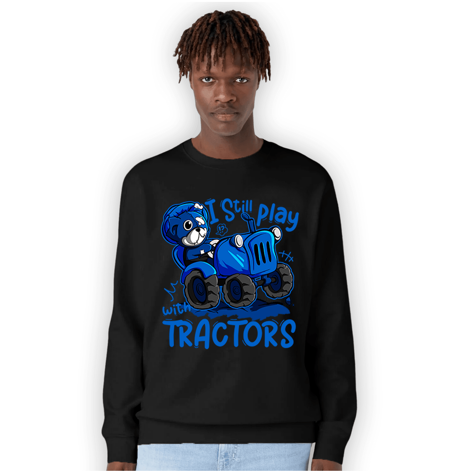 Royal Reimagined 1s Sweatshirt Match Play With Tractors BER - NastyJamz