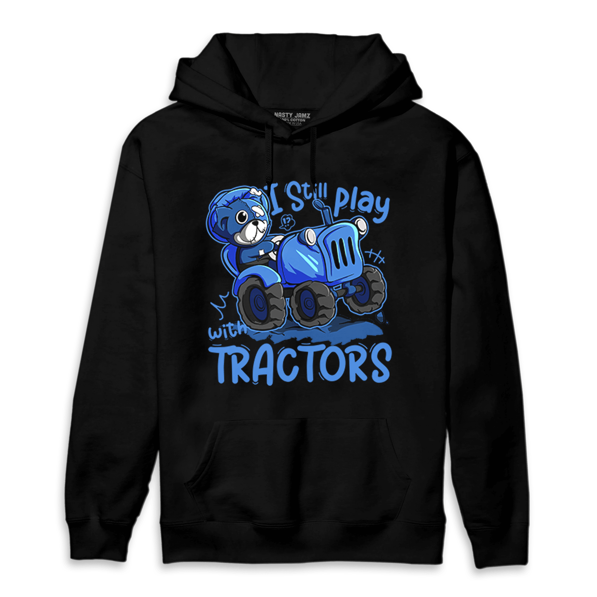 University Blue Toe 1s Hoodie Match Play With Tractors BER - NastyJamz