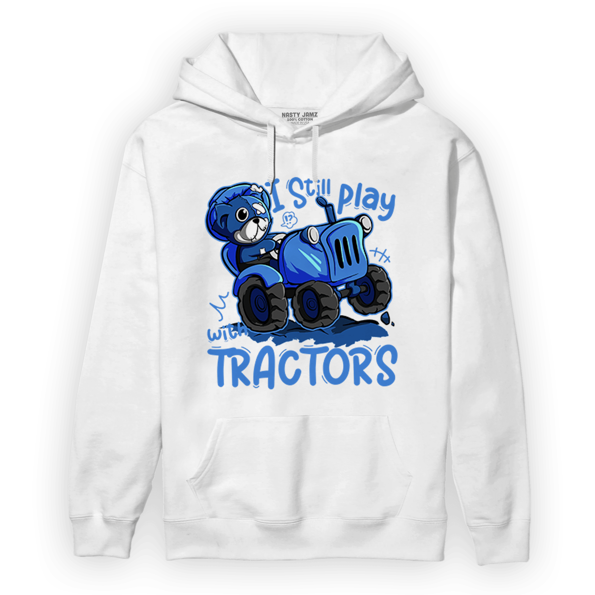 University Blue Toe 1s Hoodie Match Play With Tractors BER - NastyJamz