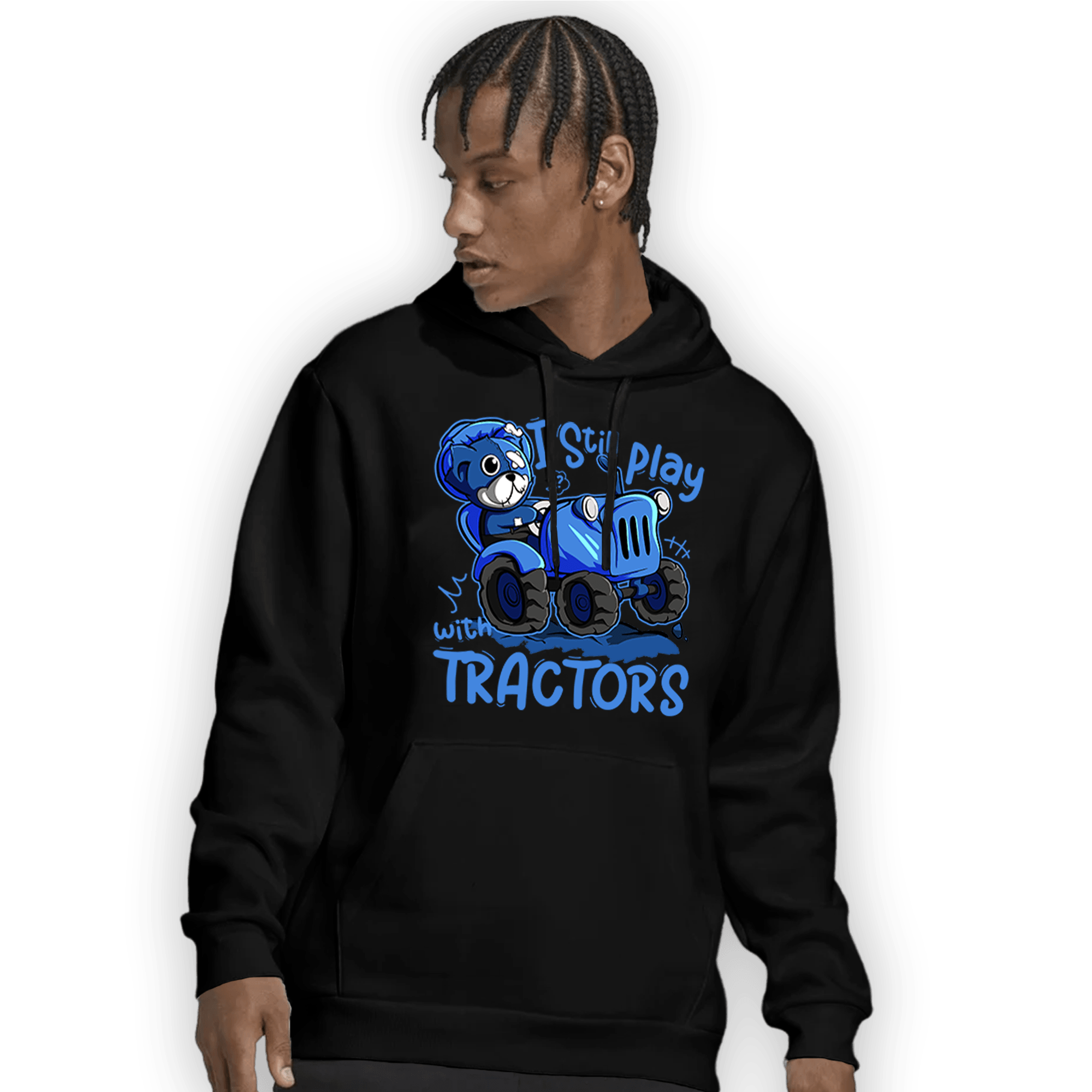 University Blue Toe 1s Hoodie Match Play With Tractors BER - NastyJamz