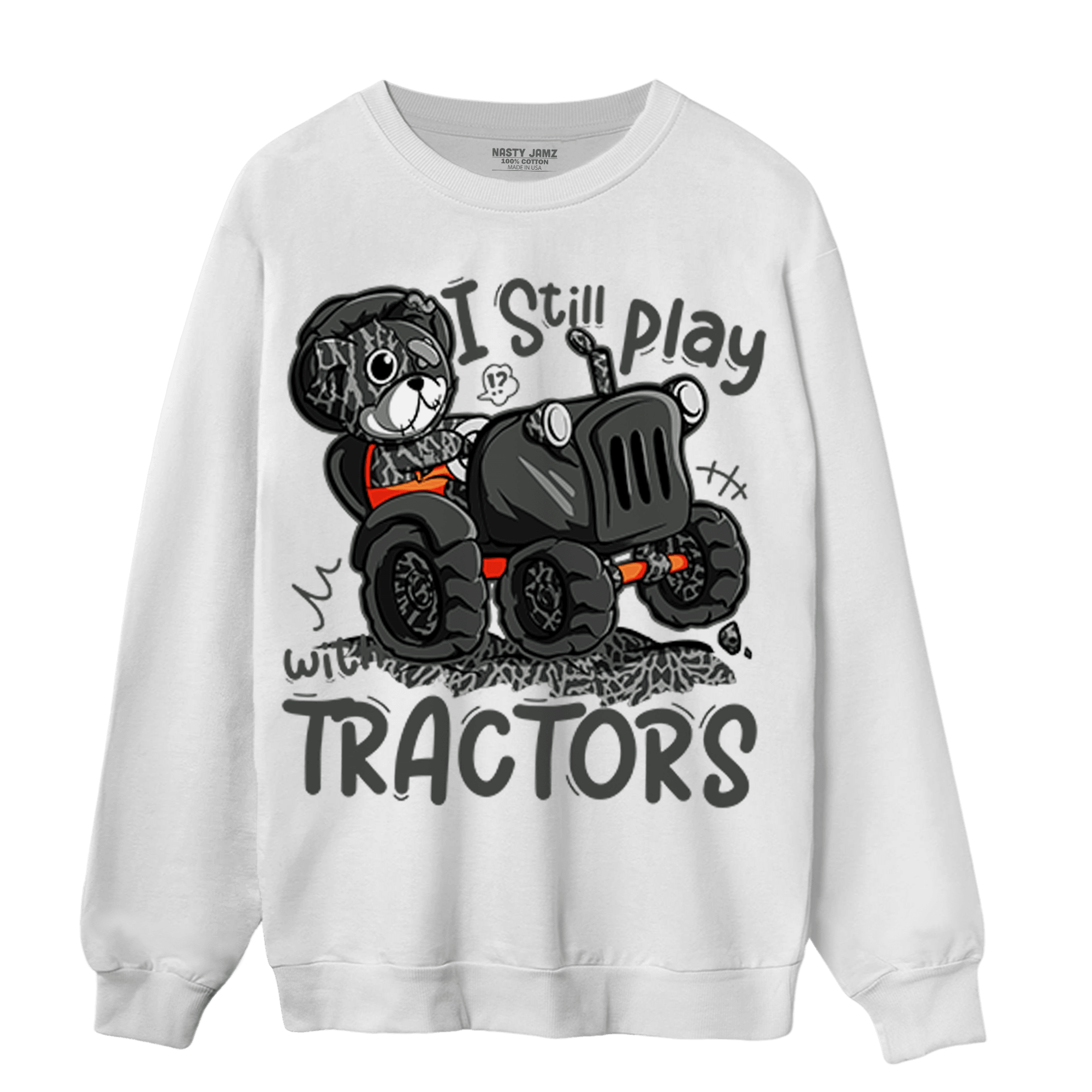 Fear Pack 3s Sweatshirt Match Play With Tractors BER - NastyJamz