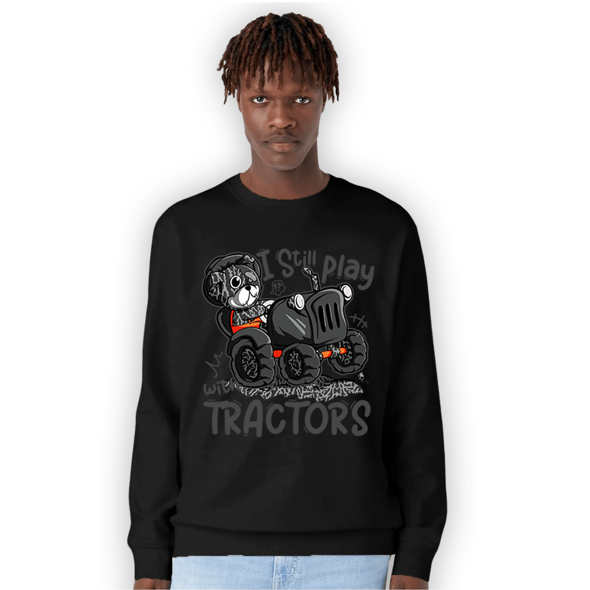 Fear Pack 3s Sweatshirt Match Play With Tractors BER - NastyJamz