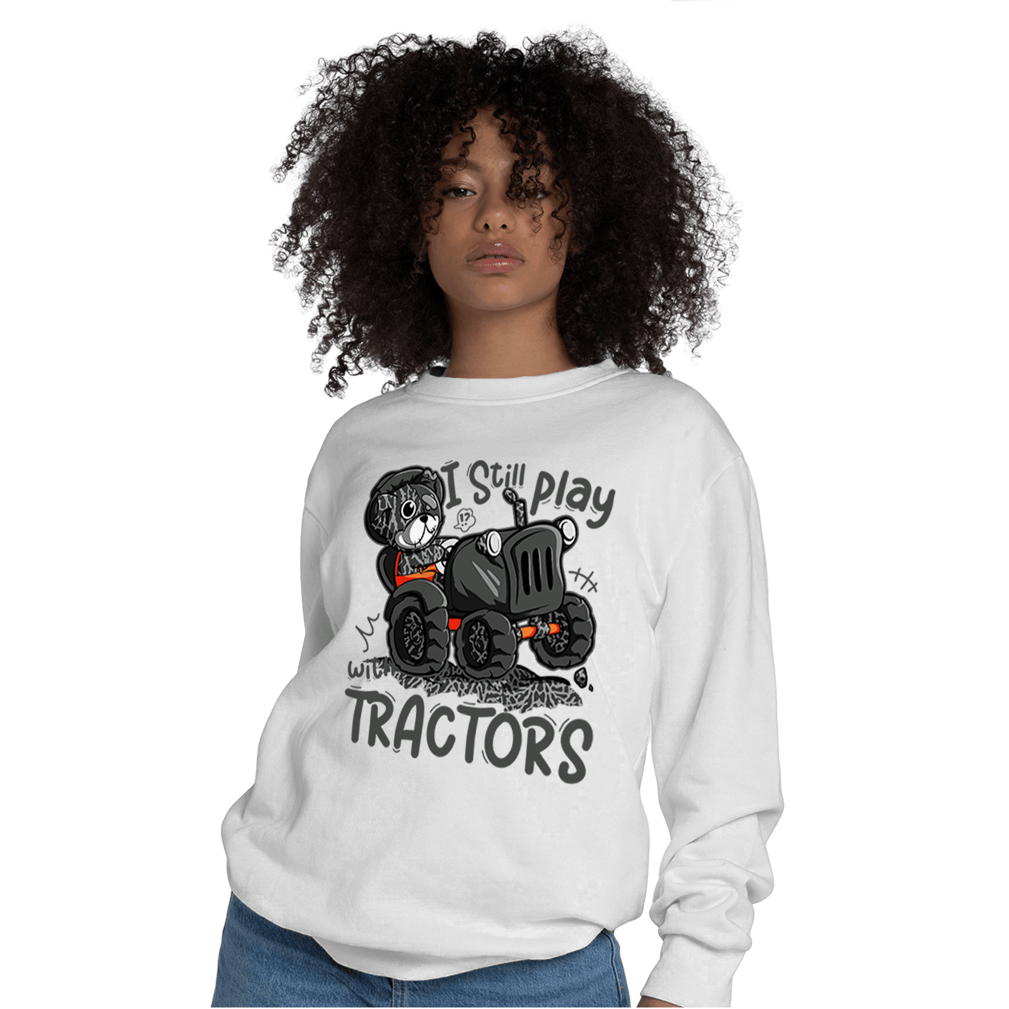 Fear Pack 3s Sweatshirt Match Play With Tractors BER - NastyJamz