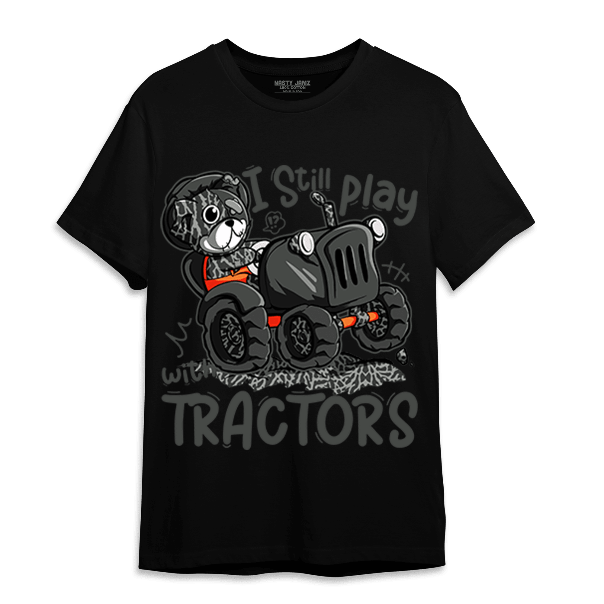 Fear Pack 3s T Shirt Match Play With Tractors BER - NastyJamz