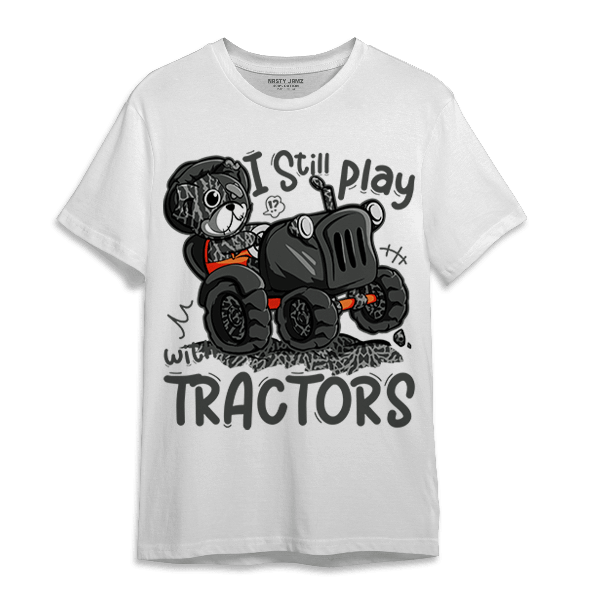 Fear Pack 3s T Shirt Match Play With Tractors BER - NastyJamz