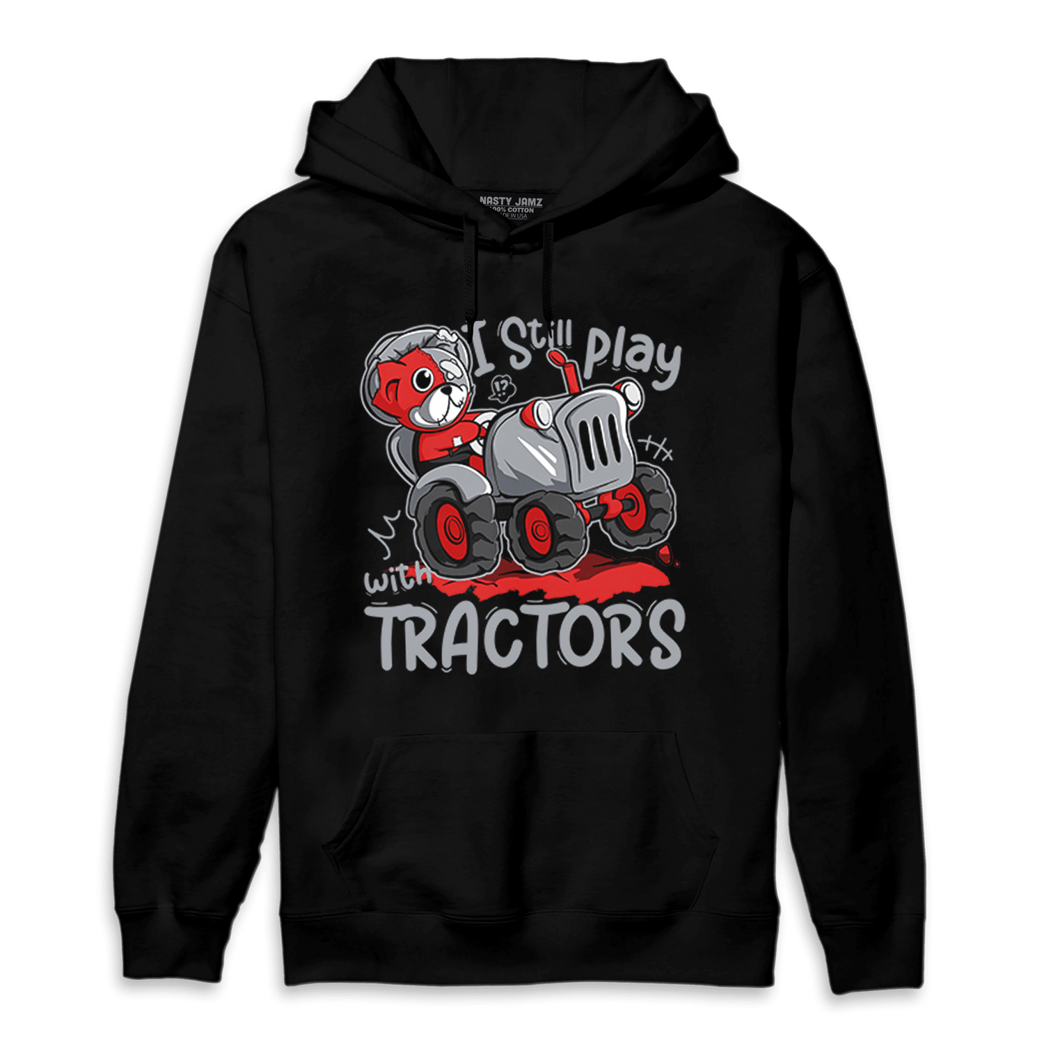 Bred Reimagined 4s Hoodie Match Play With Tractors BER - NastyJamz
