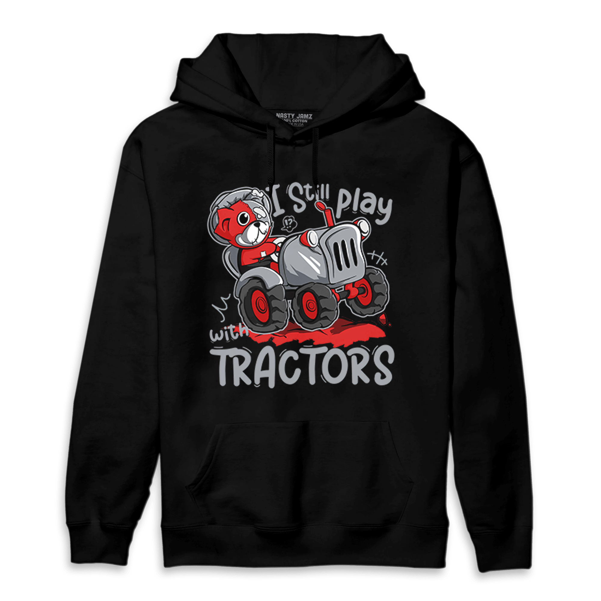 Bred Reimagined 4s Hoodie Match Play With Tractors BER - NastyJamz