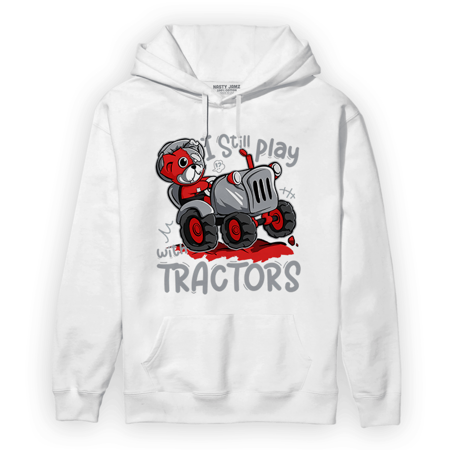 Bred Reimagined 4s Hoodie Match Play With Tractors BER - NastyJamz
