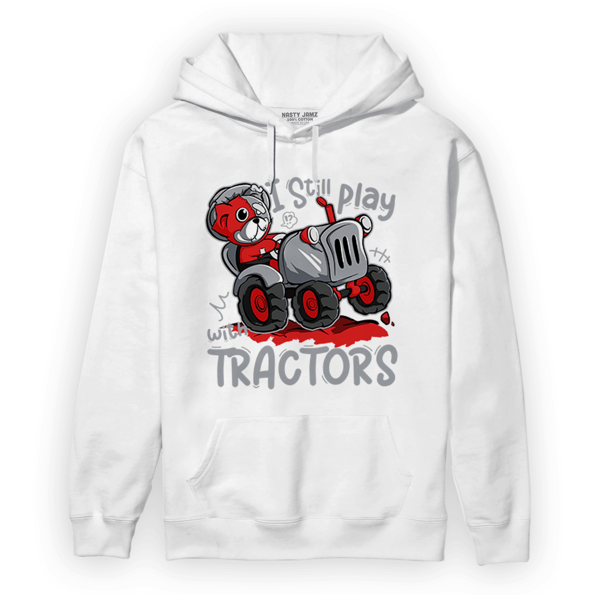 Bred Reimagined 4s Hoodie Match Play With Tractors BER - NastyJamz