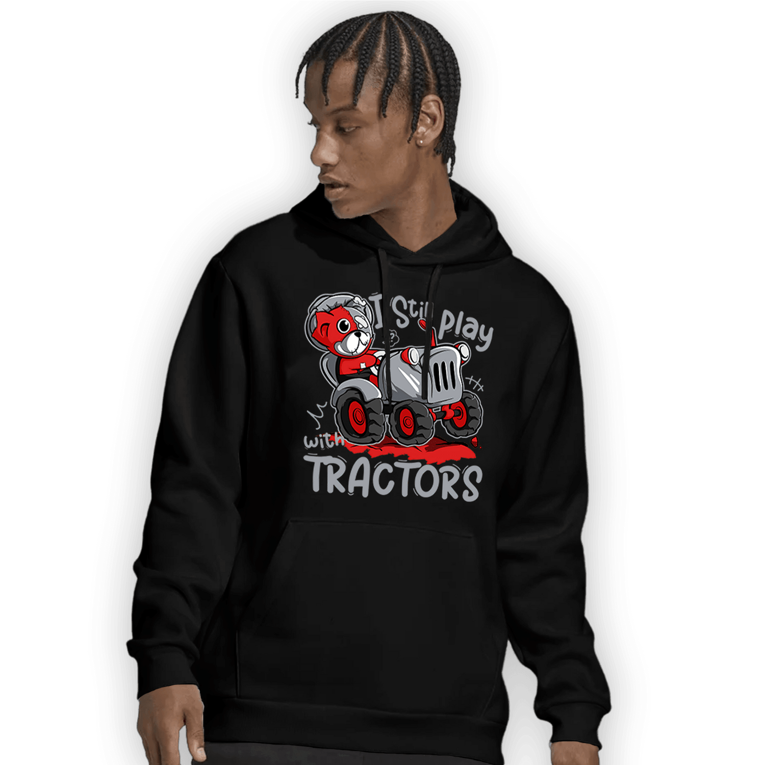 Bred Reimagined 4s Hoodie Match Play With Tractors BER - NastyJamz