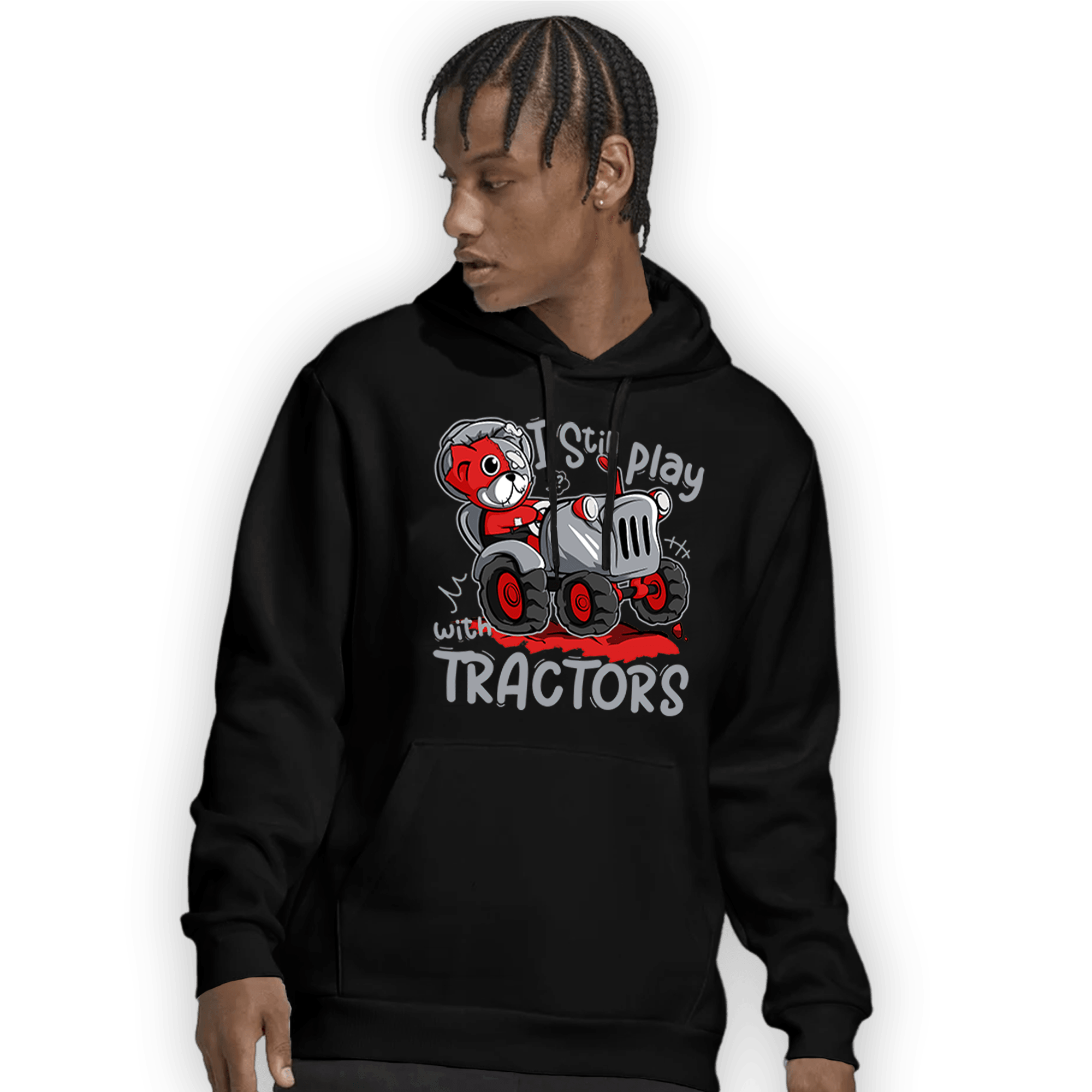 Bred Reimagined 4s Hoodie Match Play With Tractors BER - NastyJamz