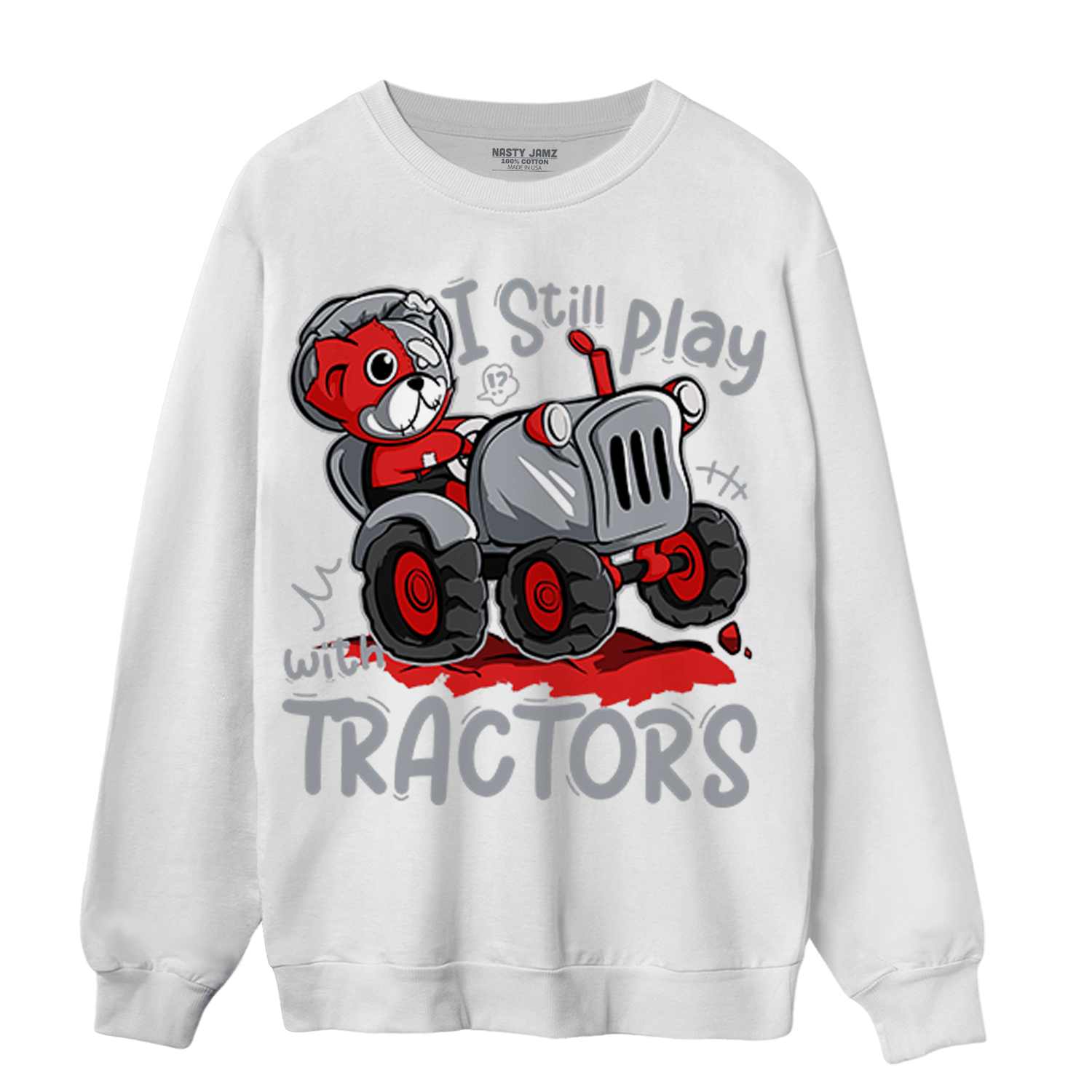 Bred Reimagined 4s Sweatshirt Match Play With Tractors BER - NastyJamz