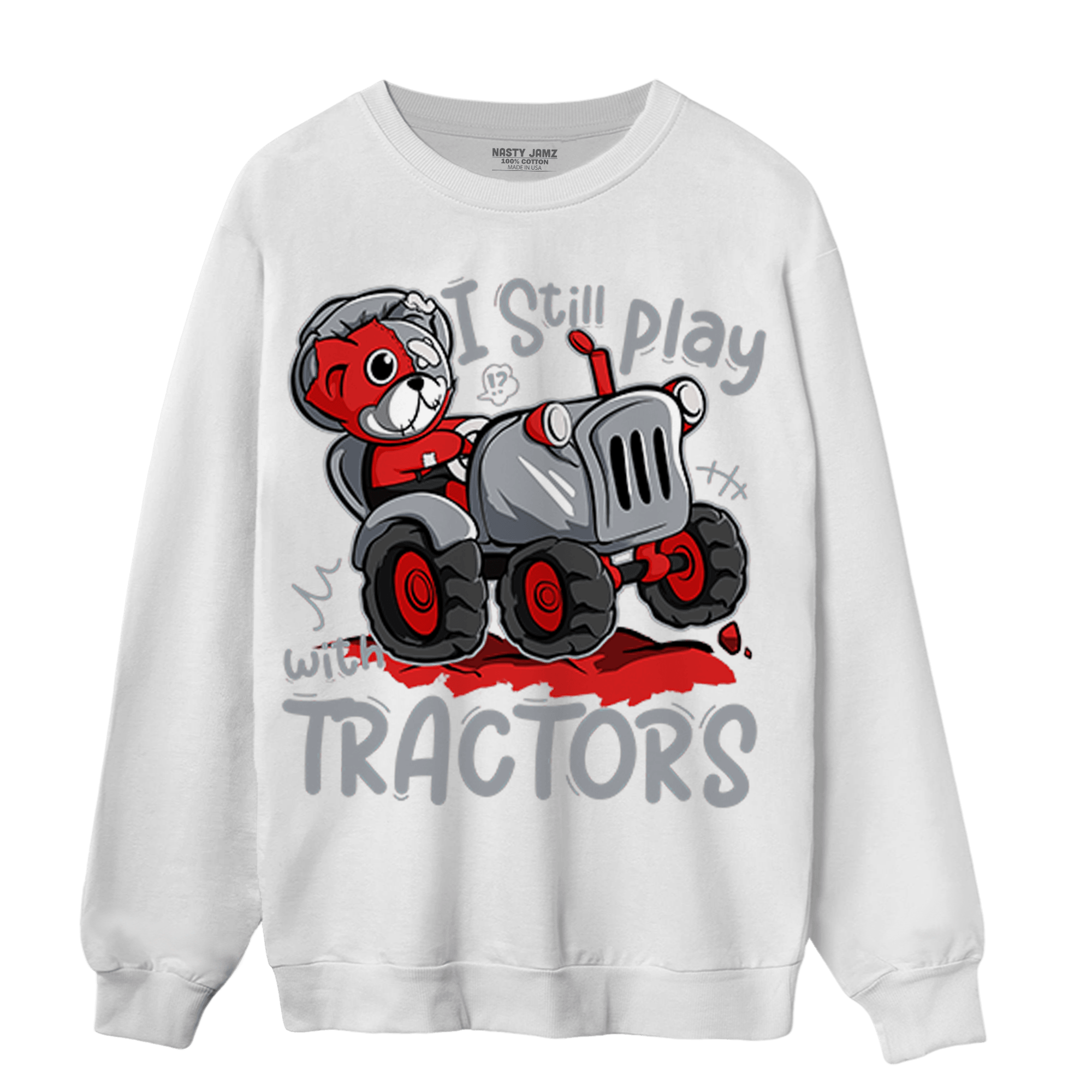 Bred Reimagined 4s Sweatshirt Match Play With Tractors BER - NastyJamz