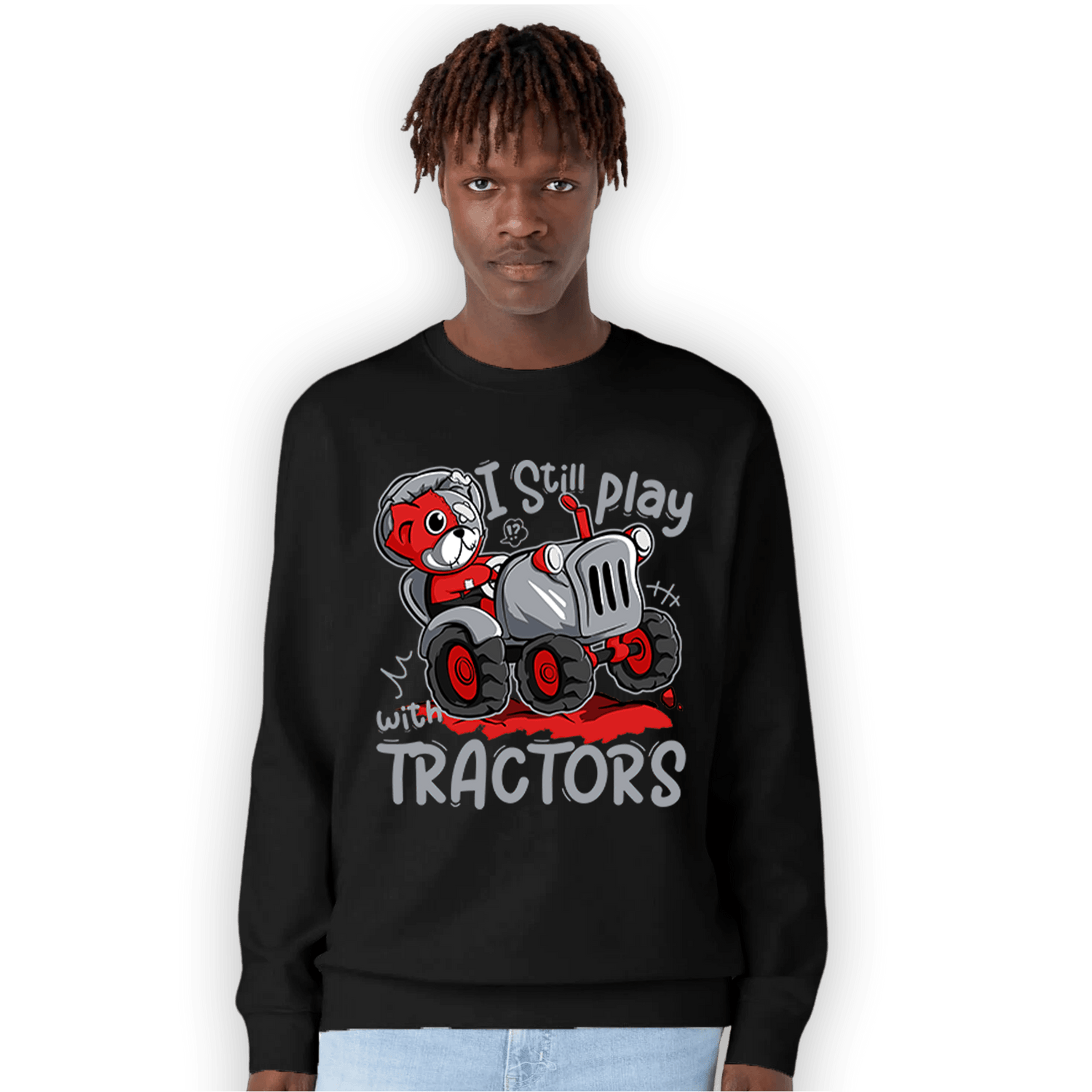 Bred Reimagined 4s Sweatshirt Match Play With Tractors BER - NastyJamz