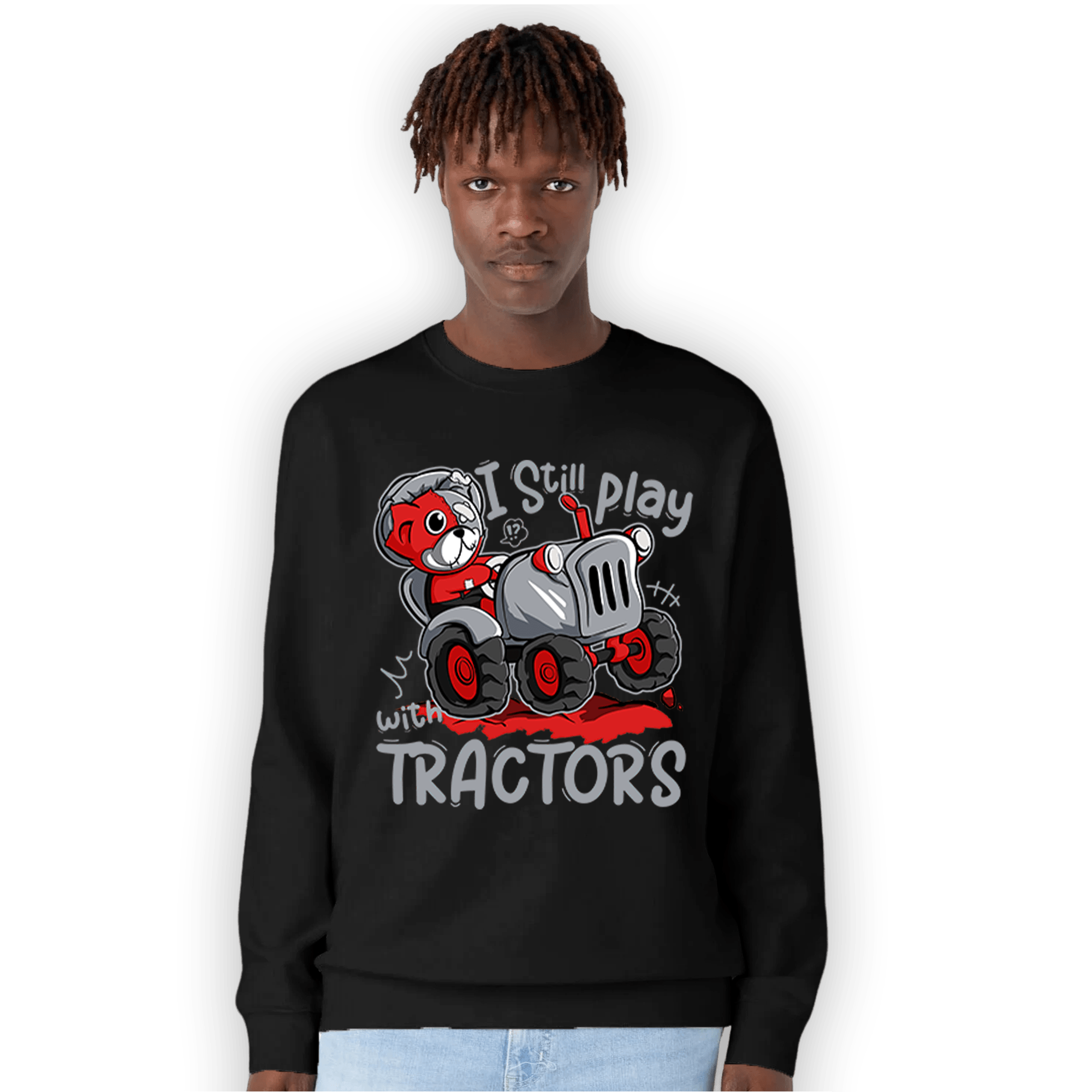 Bred Reimagined 4s Sweatshirt Match Play With Tractors BER - NastyJamz