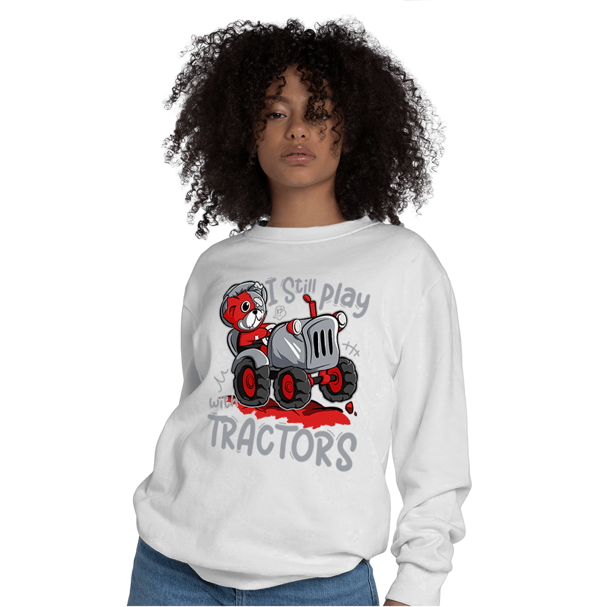 Bred Reimagined 4s Sweatshirt Match Play With Tractors BER - NastyJamz