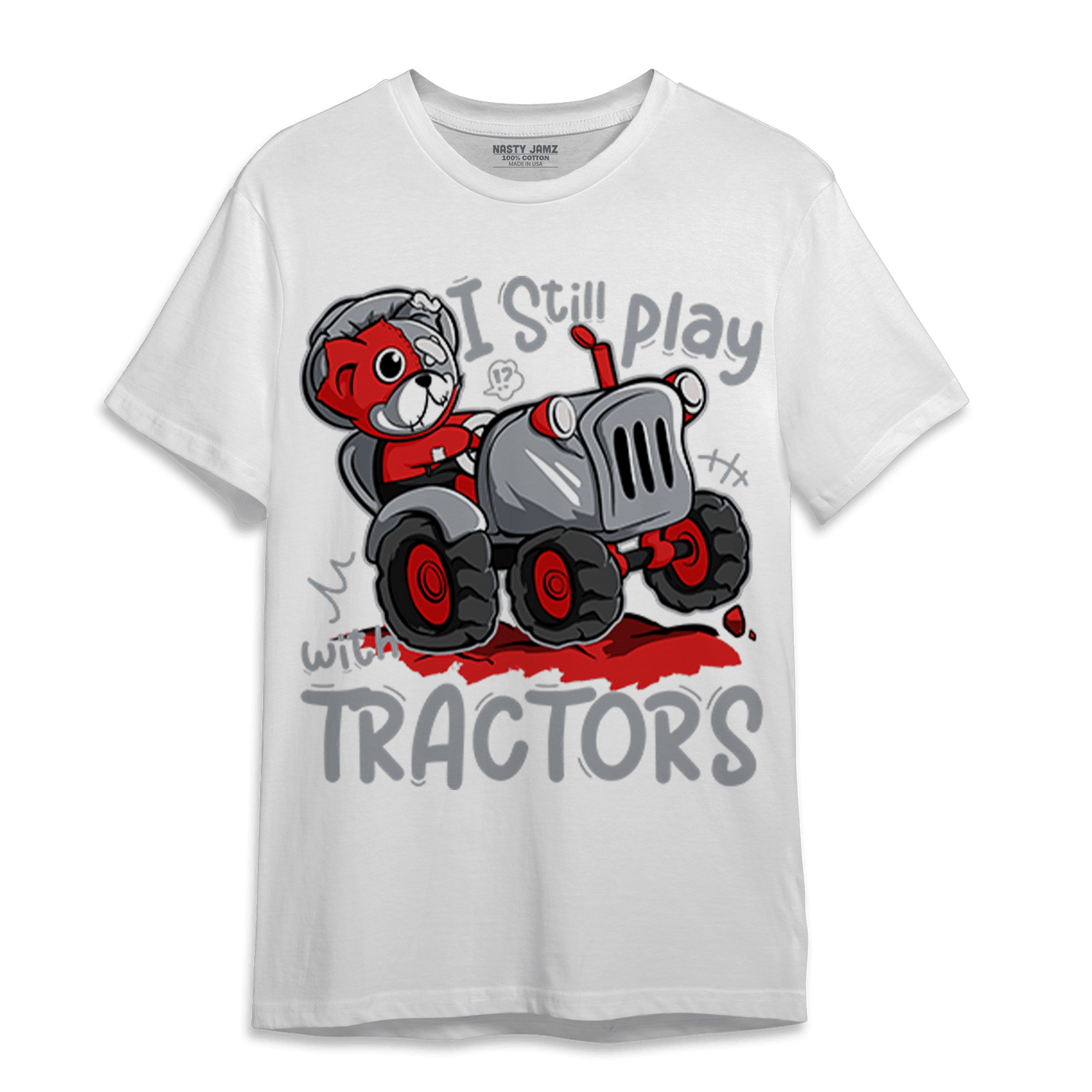 Bred Reimagined 4s T Shirt Match Play With Tractors BER - NastyJamz