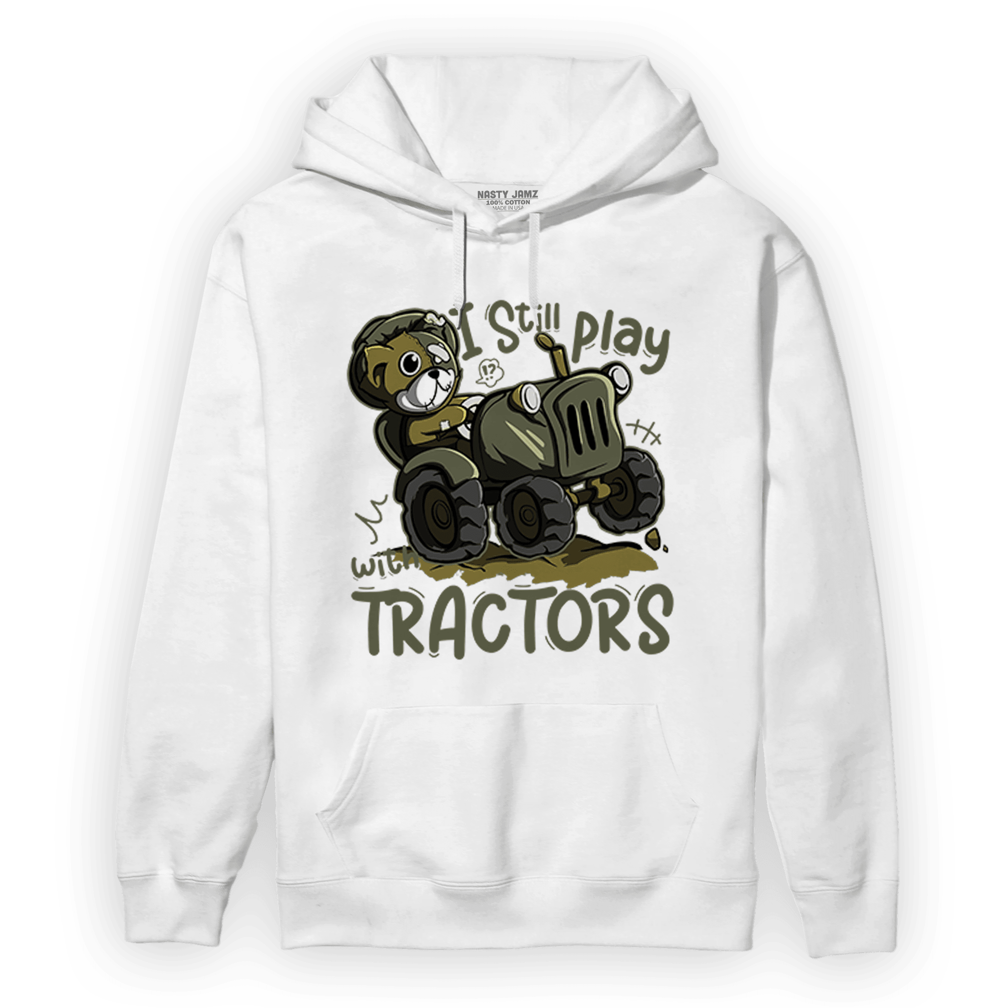 SE Craft Medium Olive 4s Hoodie Match Play With Tractors BER - NastyJamz