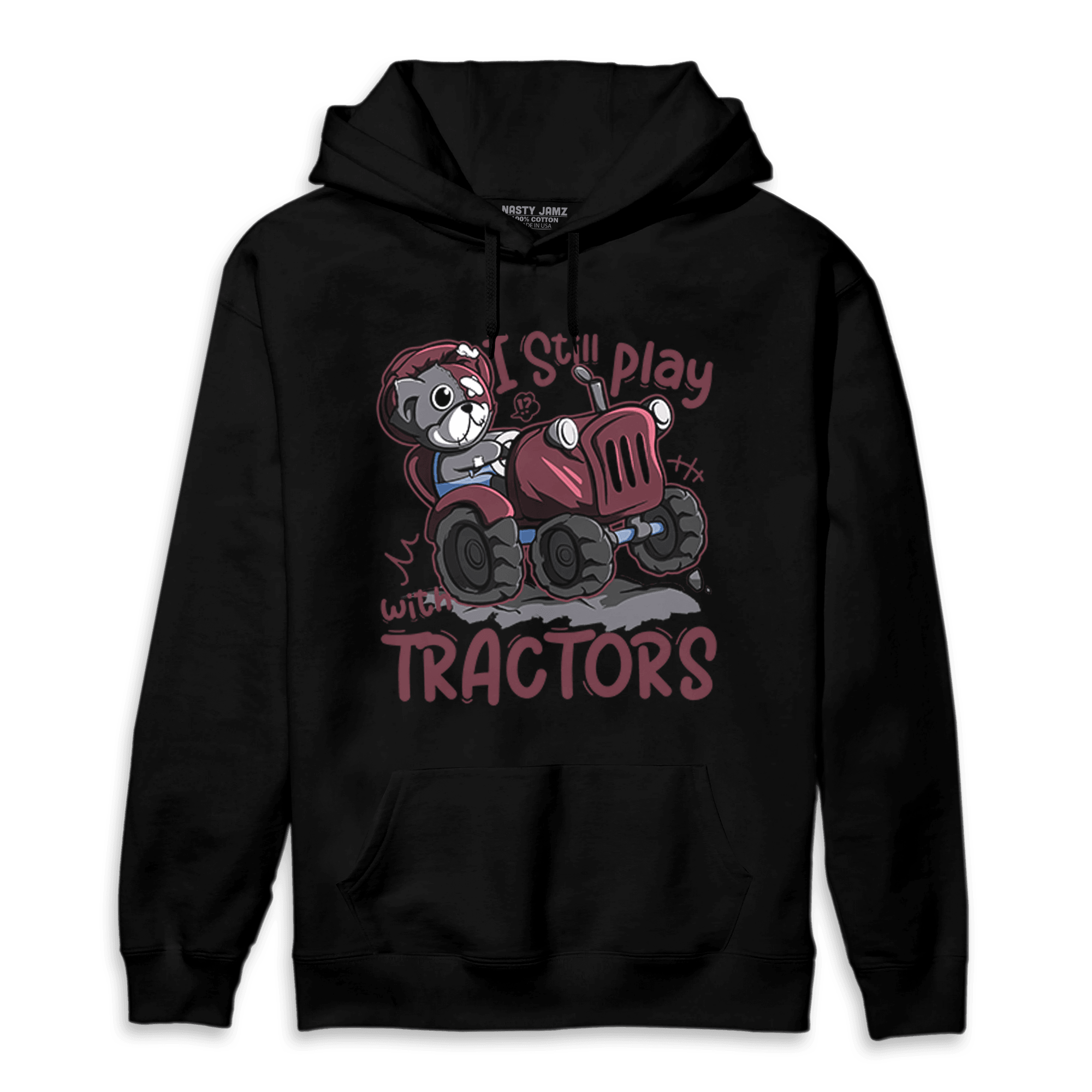 Burgundy 5s Hoodie Match Play With Tractors BER - NastyJamz