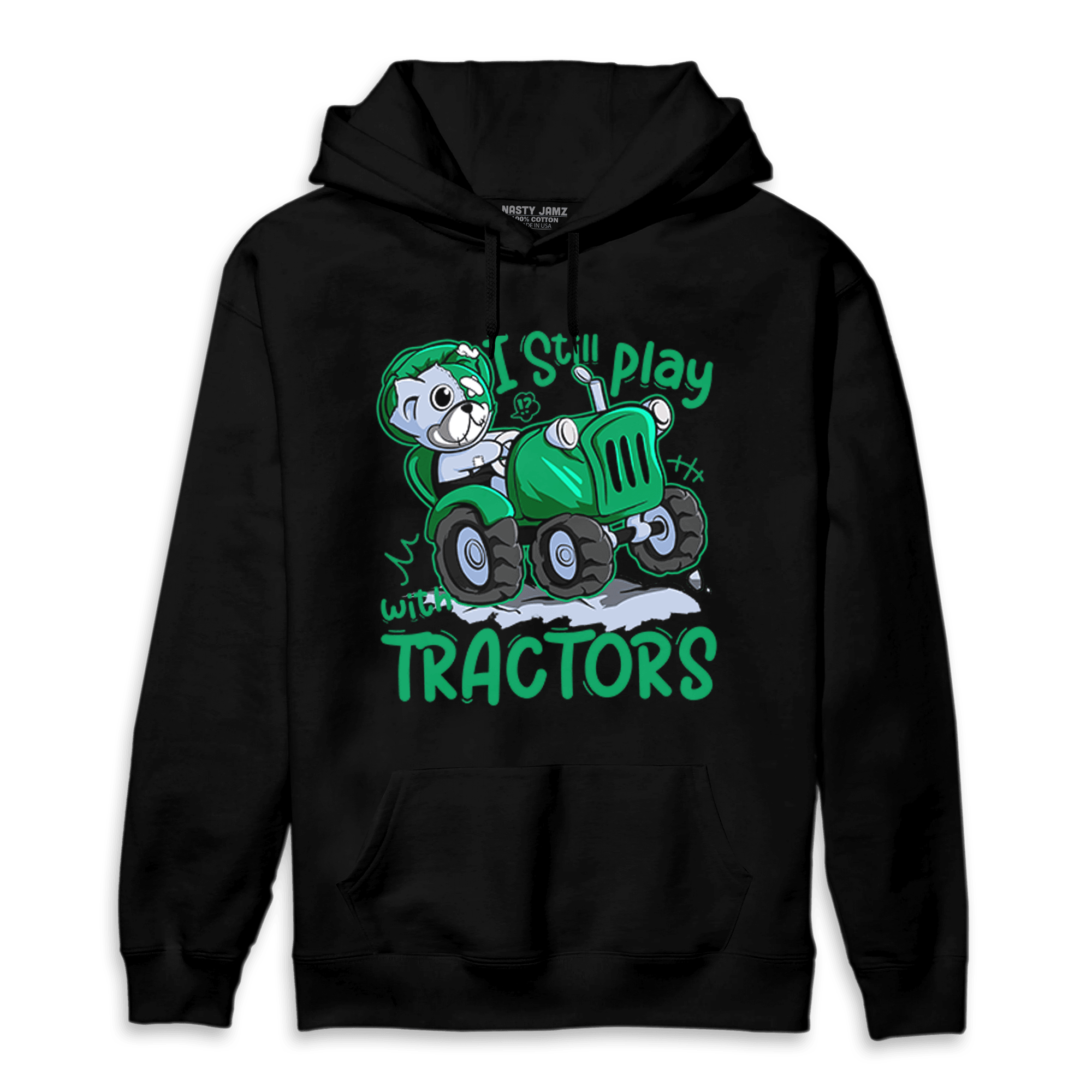 Lucky Green 5s Hoodie Match Play With Tractors BER - NastyJamz