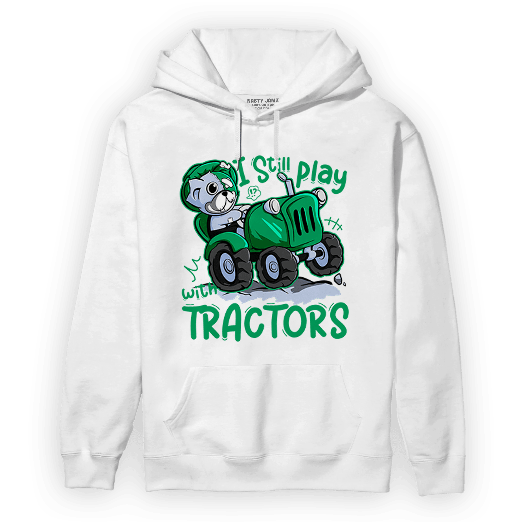 Lucky Green 5s Hoodie Match Play With Tractors BER - NastyJamz